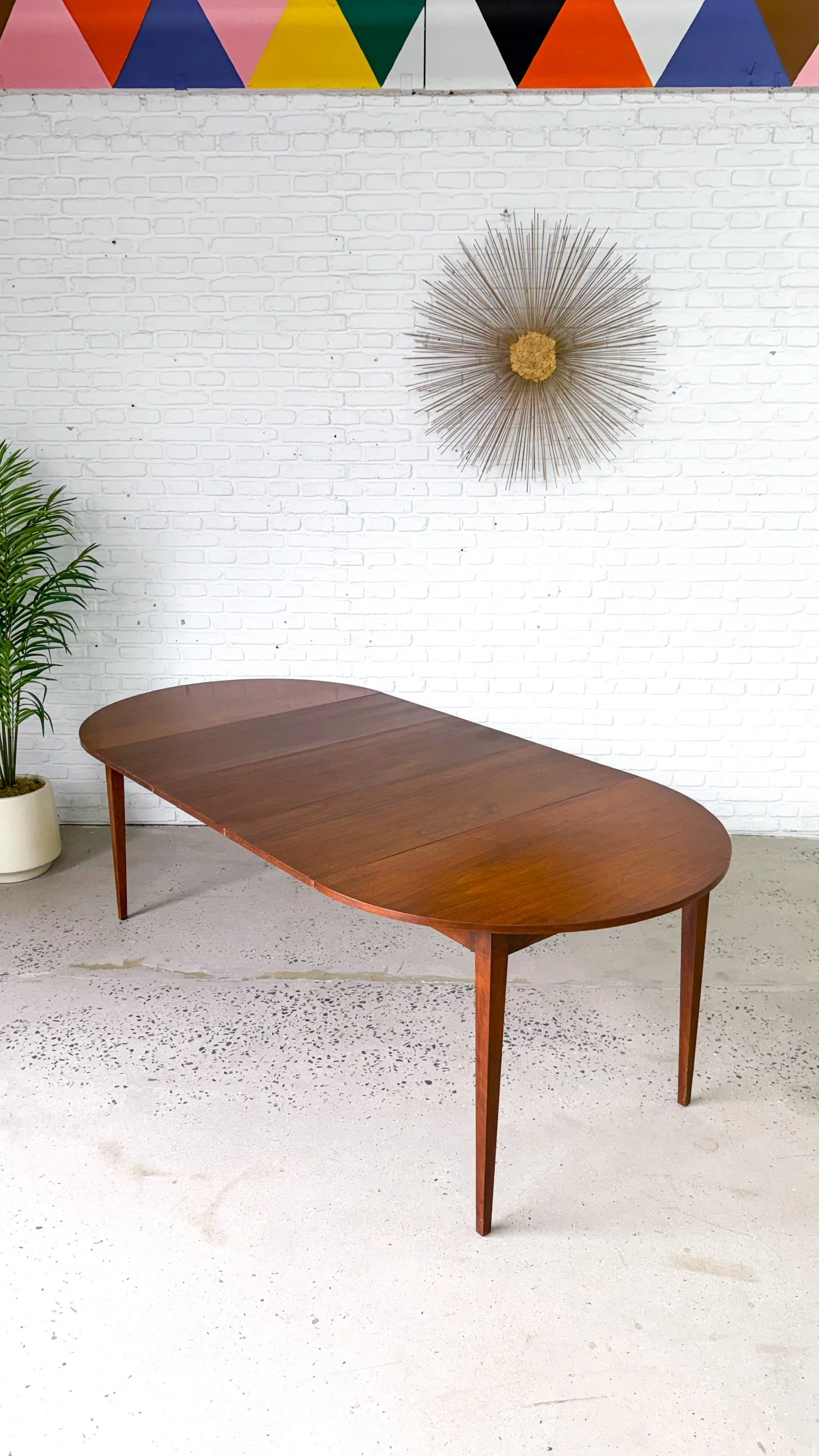 Round Walnut Mid Century Dining Table9.jpg