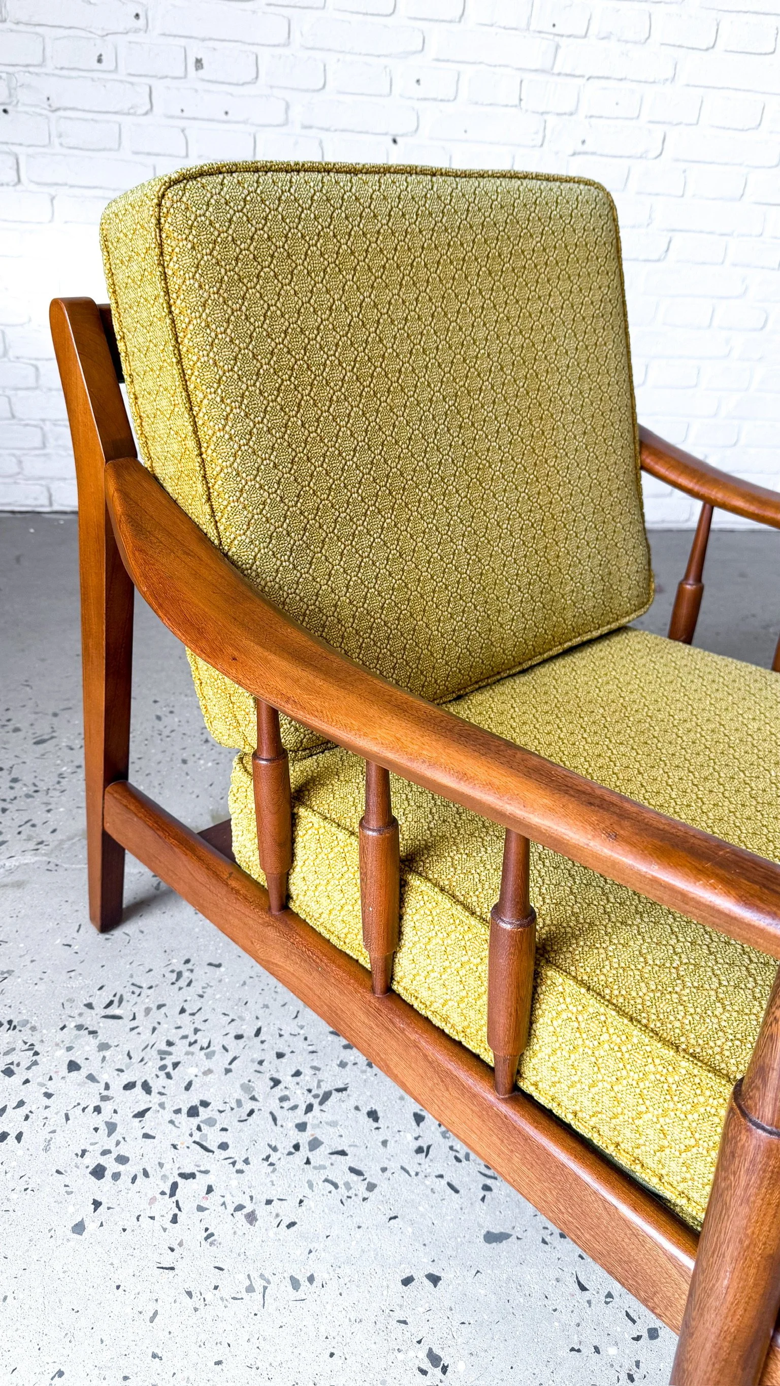 Vintage Yellow Lounge Chair With Original Cushions2.jpg