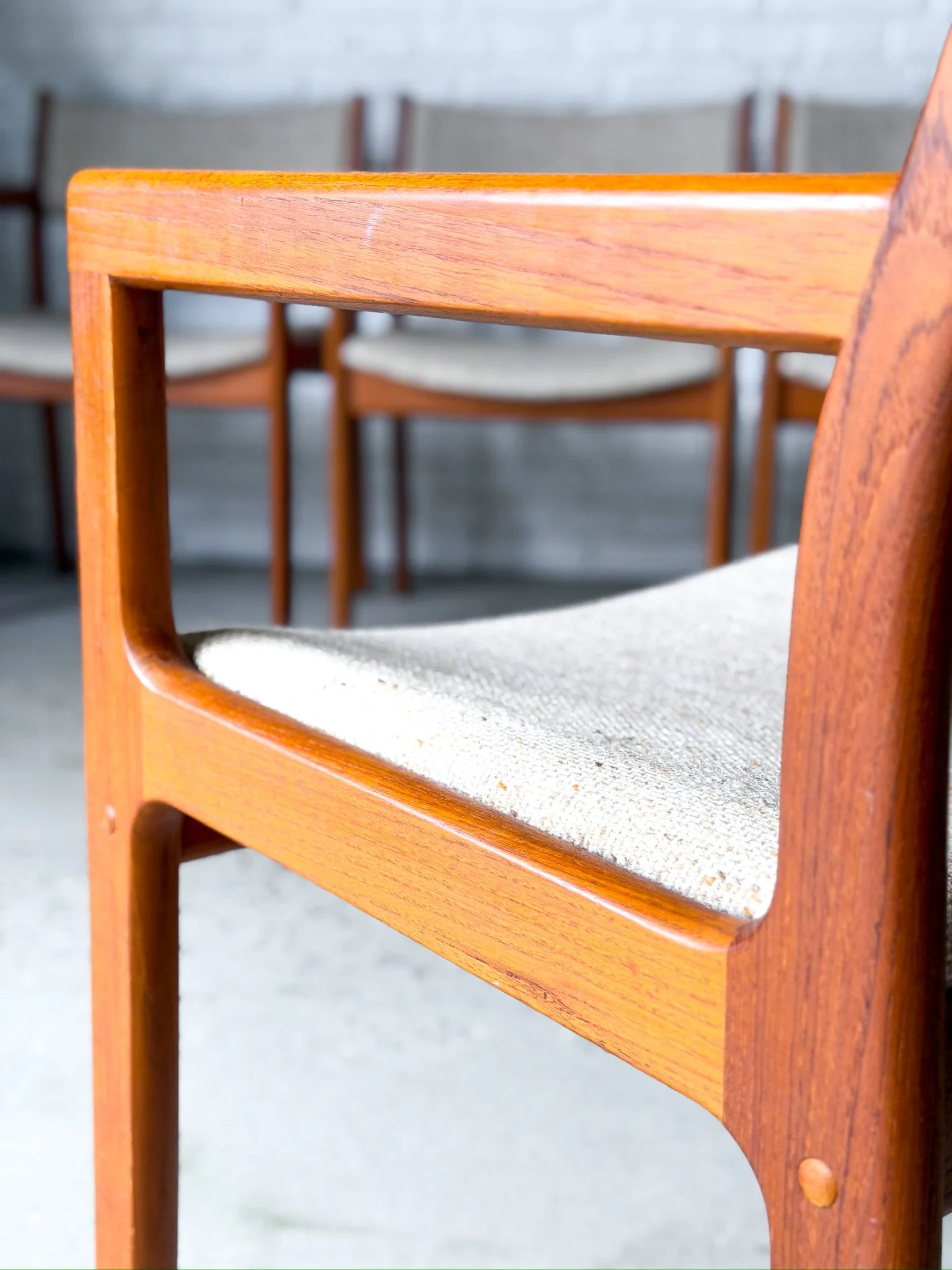 Teak Dining Chairs With Arms Set of 6 by D-Scan26.jpg