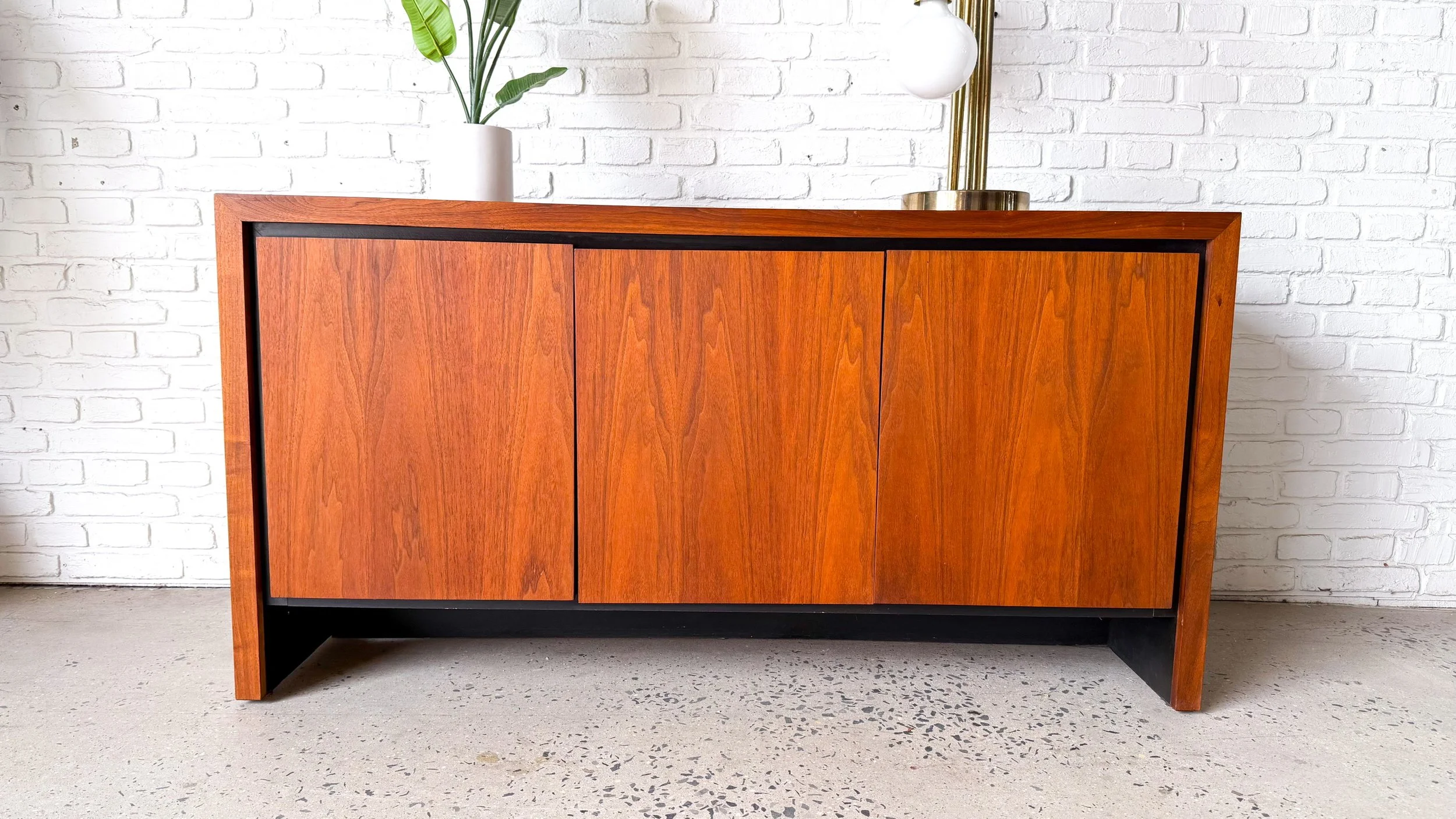 Designer Arthur Umanoff for Dillingham Walnut Credenza3.jpg