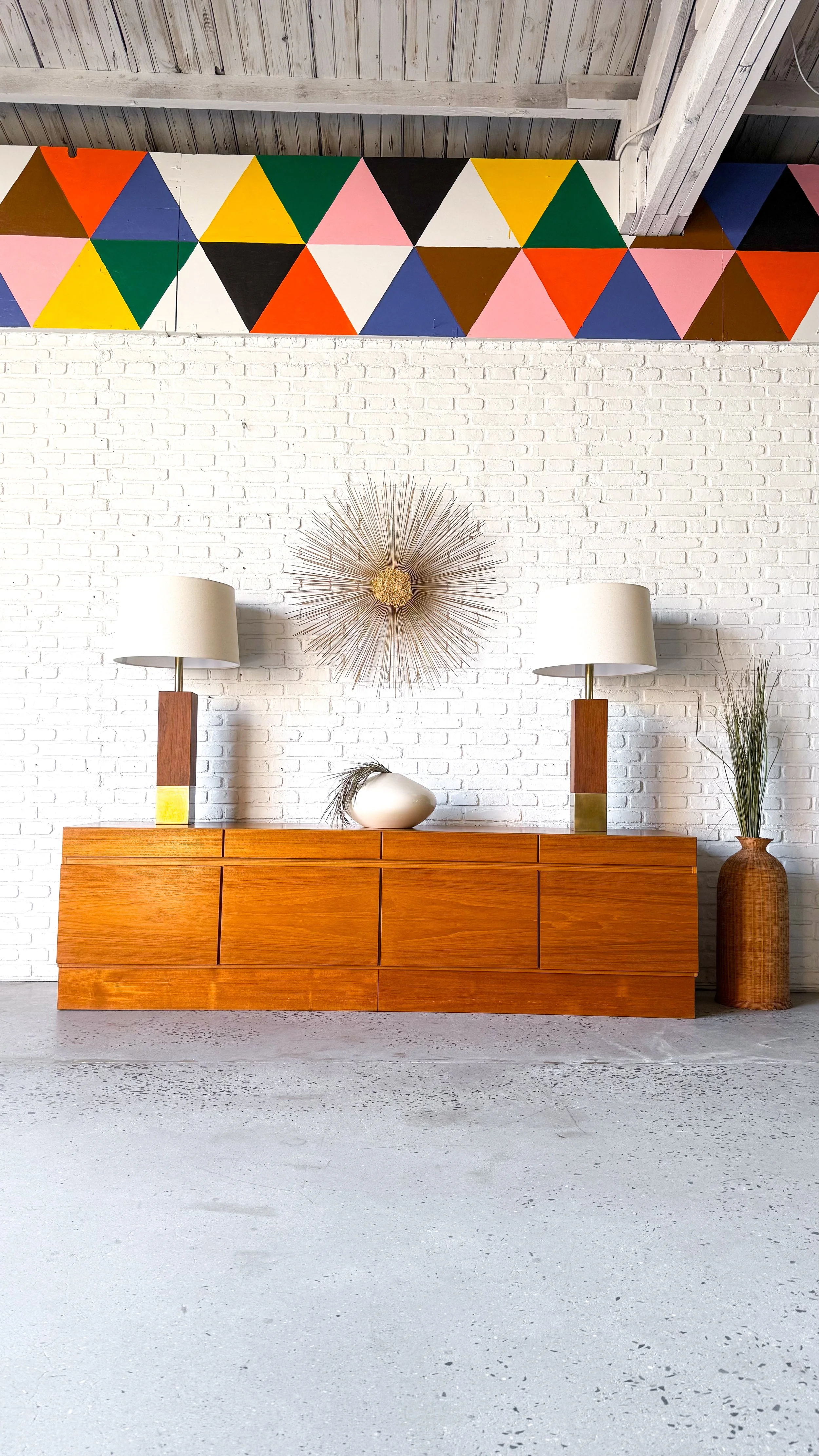 1970s XL Danish Teak Credenza Media Cabinet1.JPG