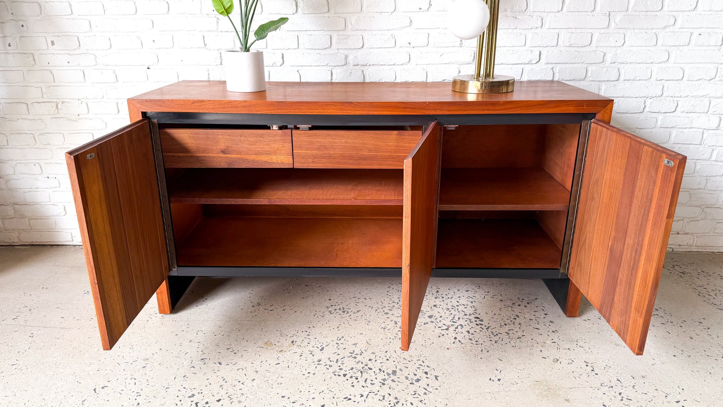 Designer Arthur Umanoff for Dillingham Walnut Credenza7.jpg
