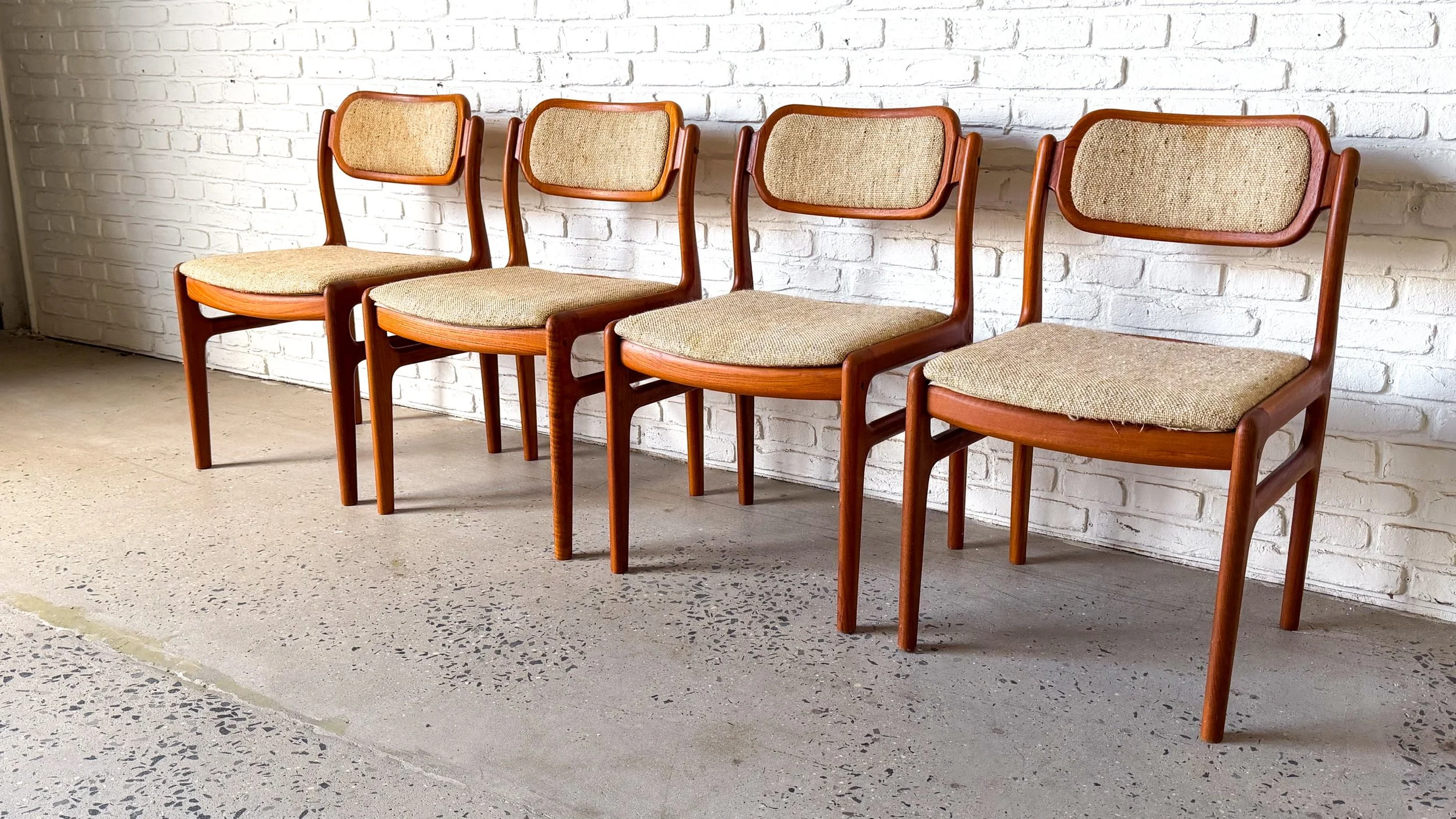 Set of 4 Solid Teak Dining Chairs by Dixie4.jpg