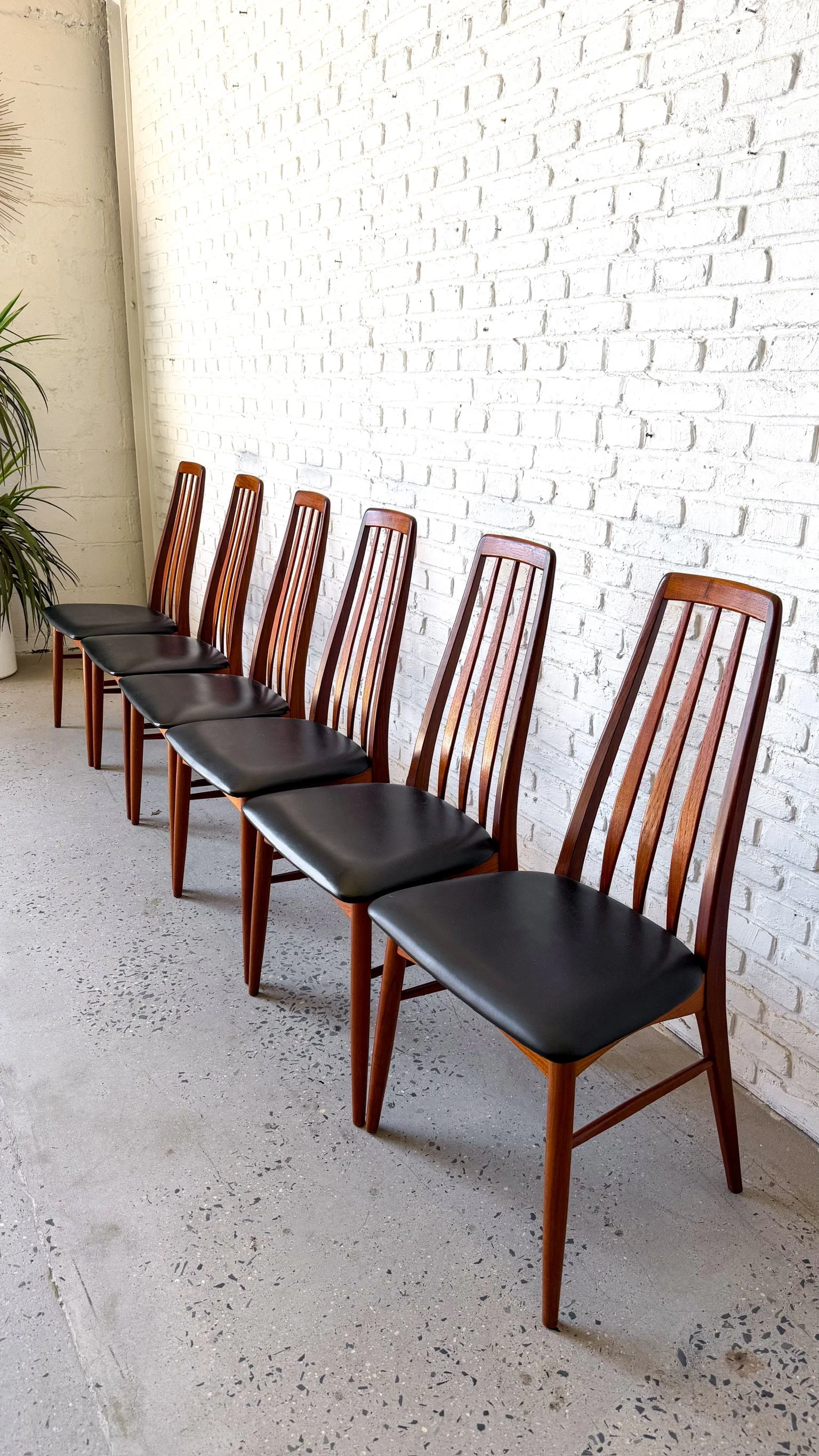 Set of 6 danish modern teak “eva” dining chairs by niels koefoed5.jpg