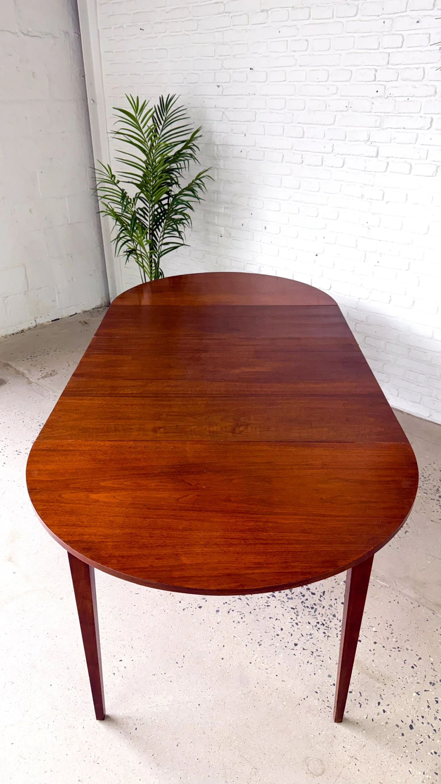 Round Walnut Mid Century Dining Table11.jpg
