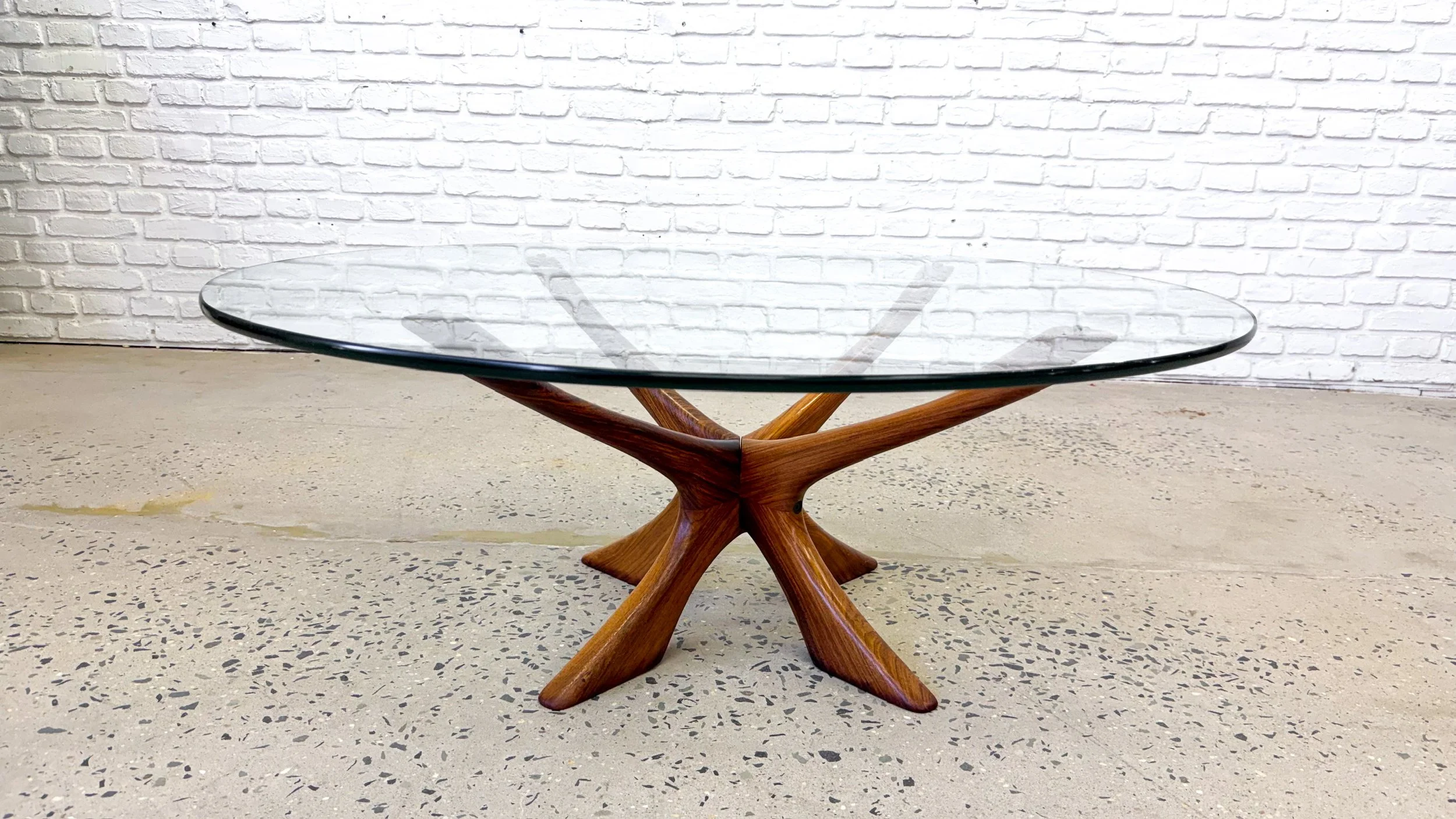 Illum Wikkelso for Neils Eilersen, Rosewood and Glass Coffee Table2.jpg