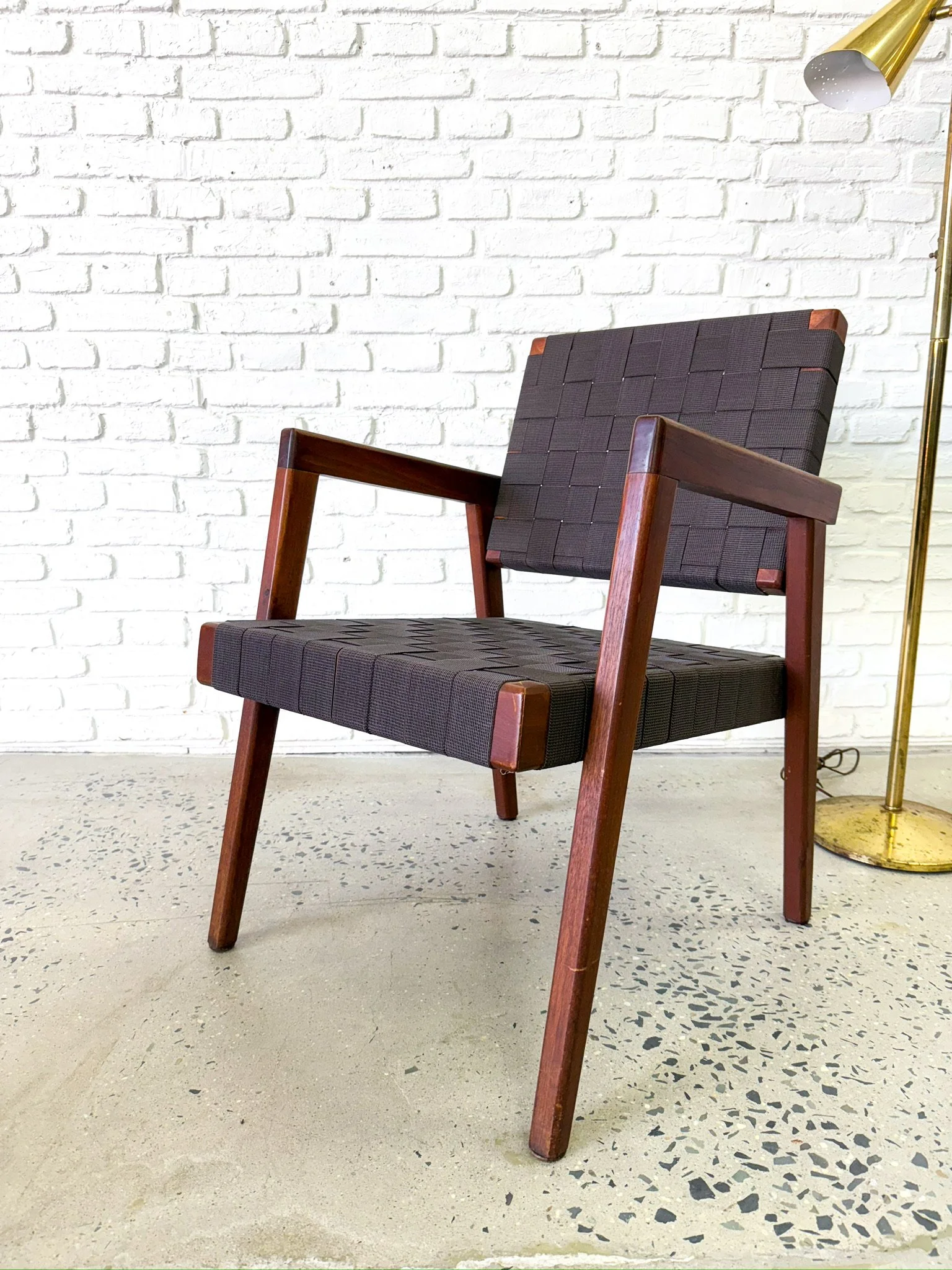 1950s Woven Strap Chair1.JPG