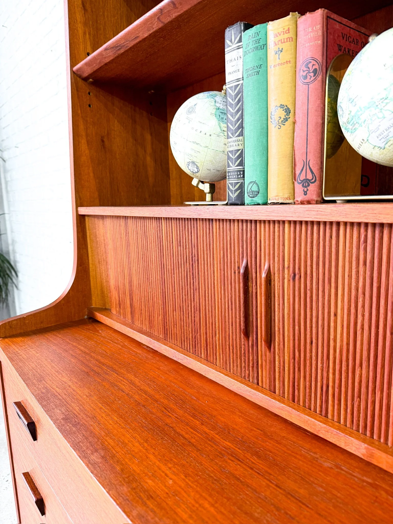 Johannes Sorth Teak Secretary Desk Bookcase4.jpg