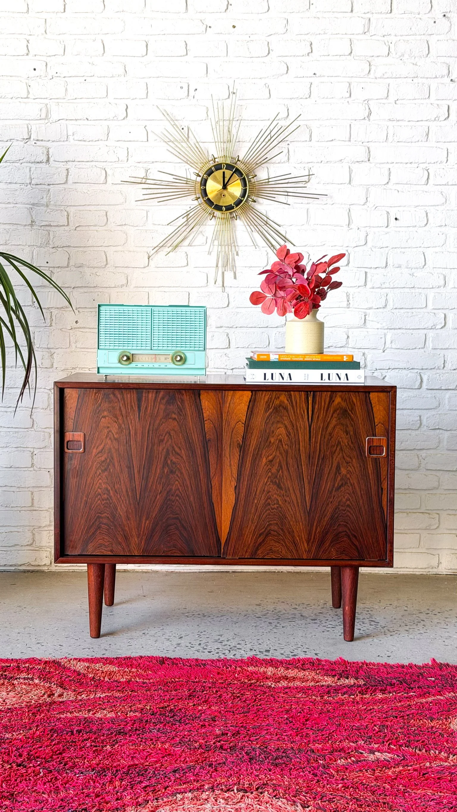 Small Danish Rosewood Record Cabinet2.jpg