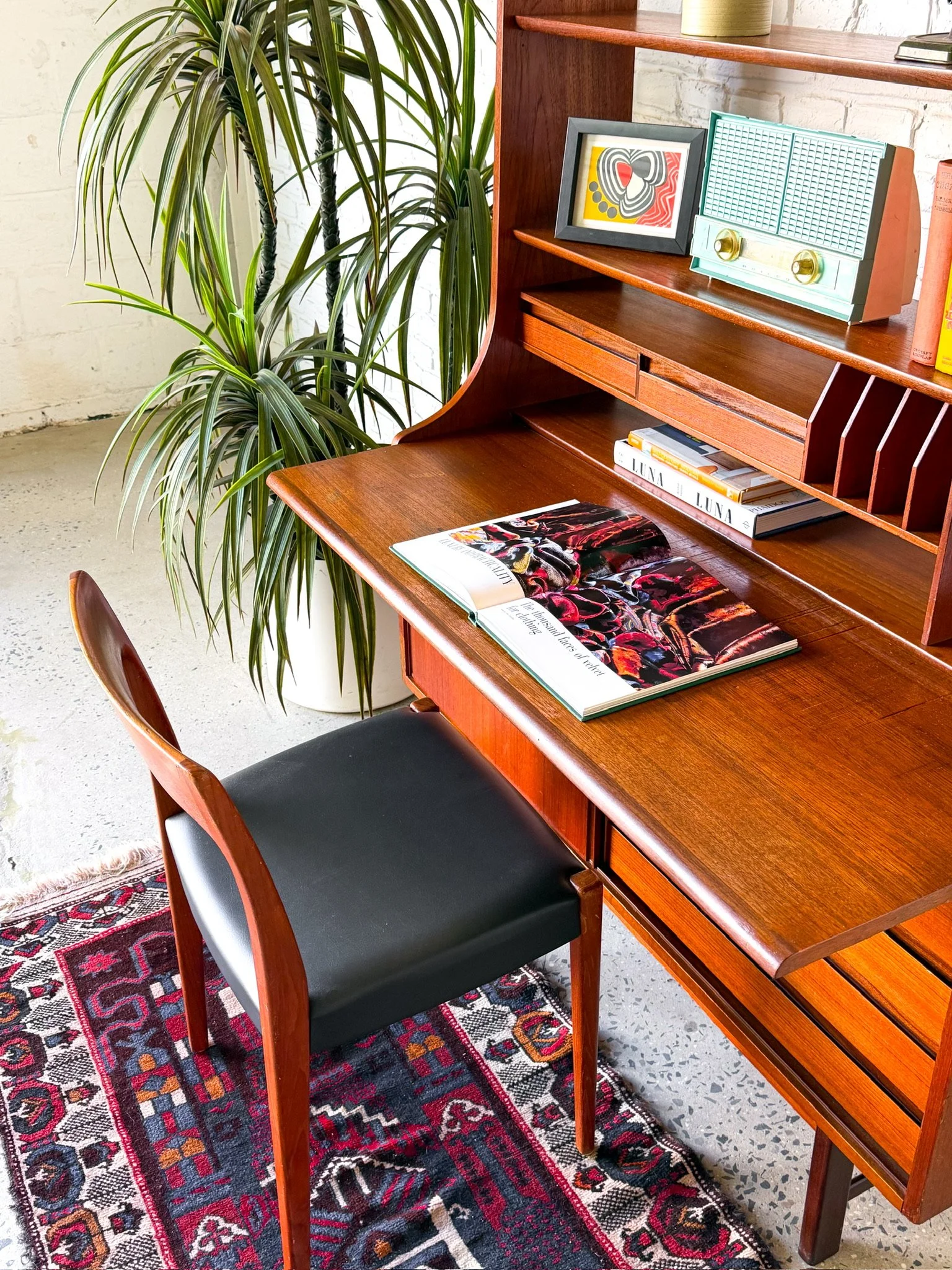 Danish Modern Teak Secretary Desk circa 1960s7.jpg