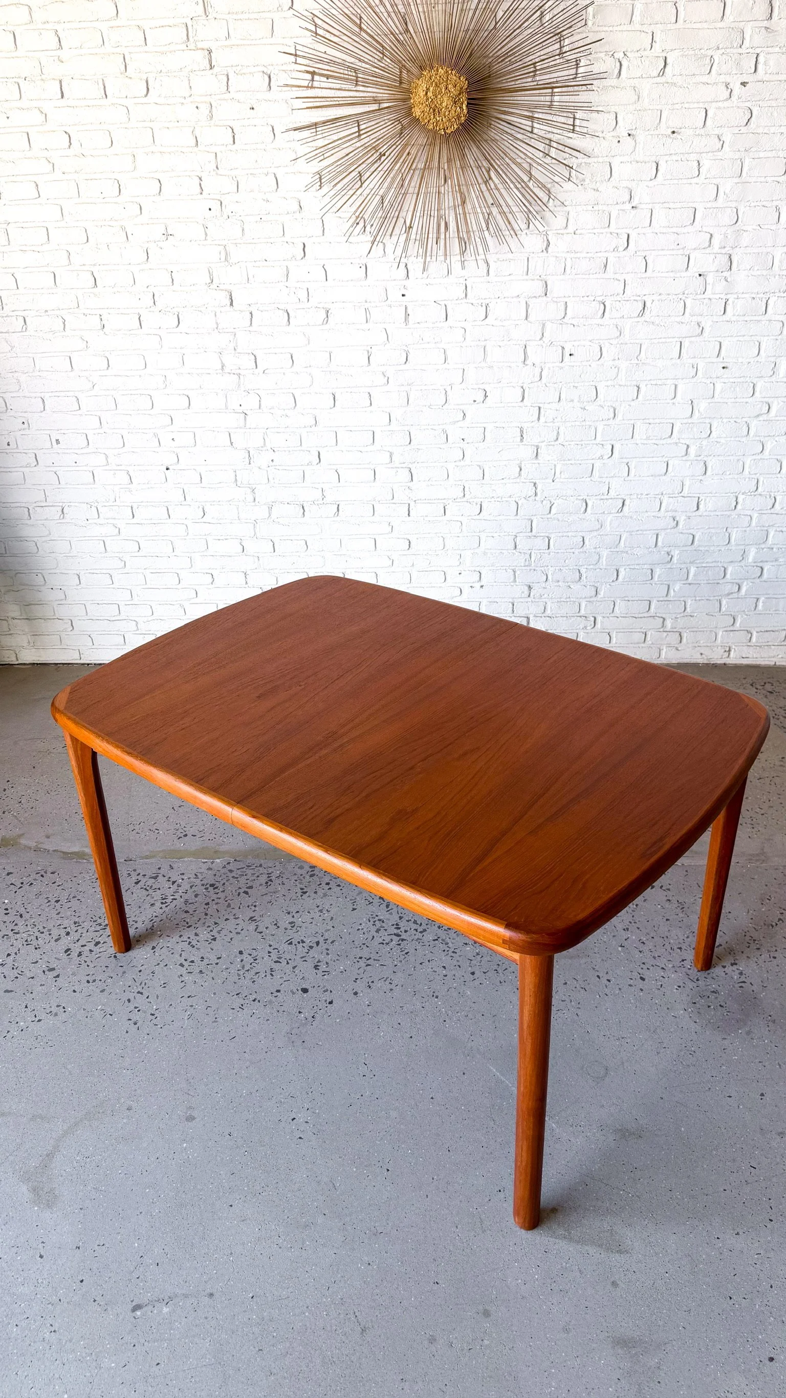 Danish Teak Dining Table with Flip Out Leaf2.jpg