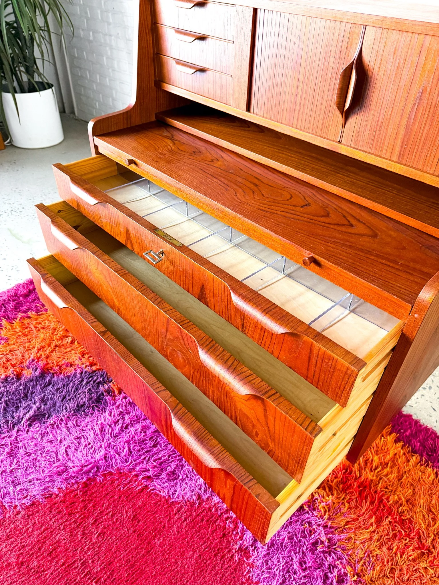 Danish Modern Teak Secretary Desk16.jpg