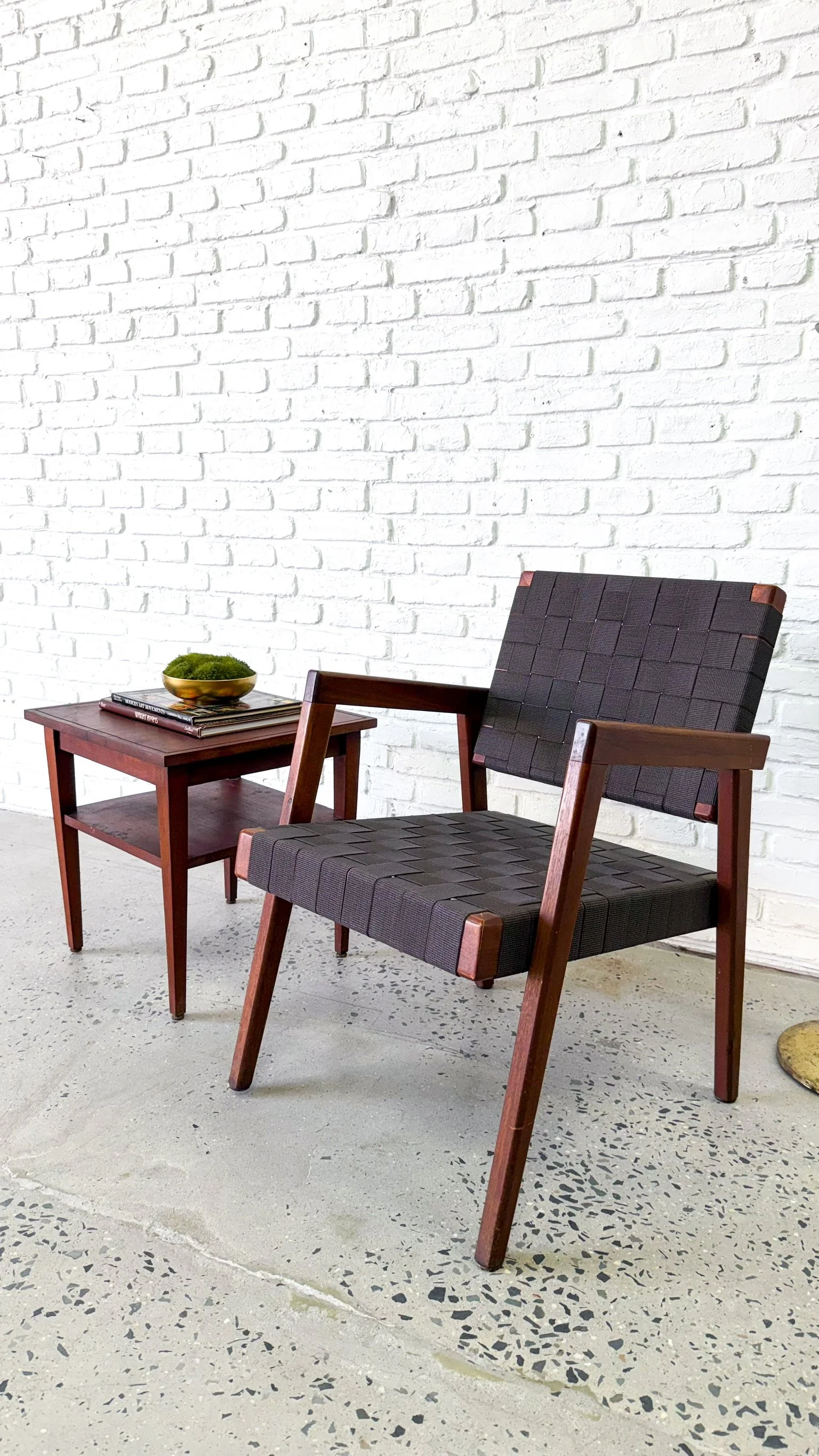 1950s Woven Strap Chair11.JPG