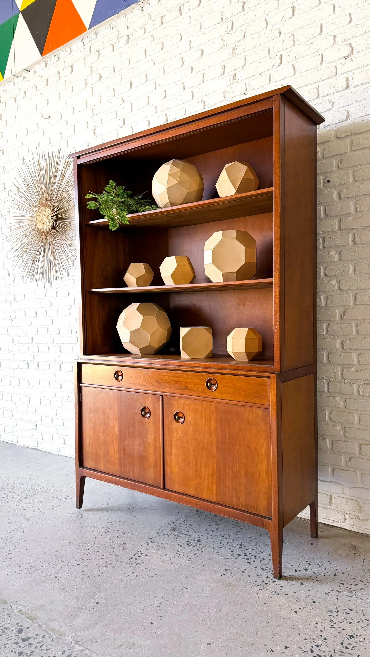 Drexel Counterpoint by John Van Koert Walnut Hutch3.jpg