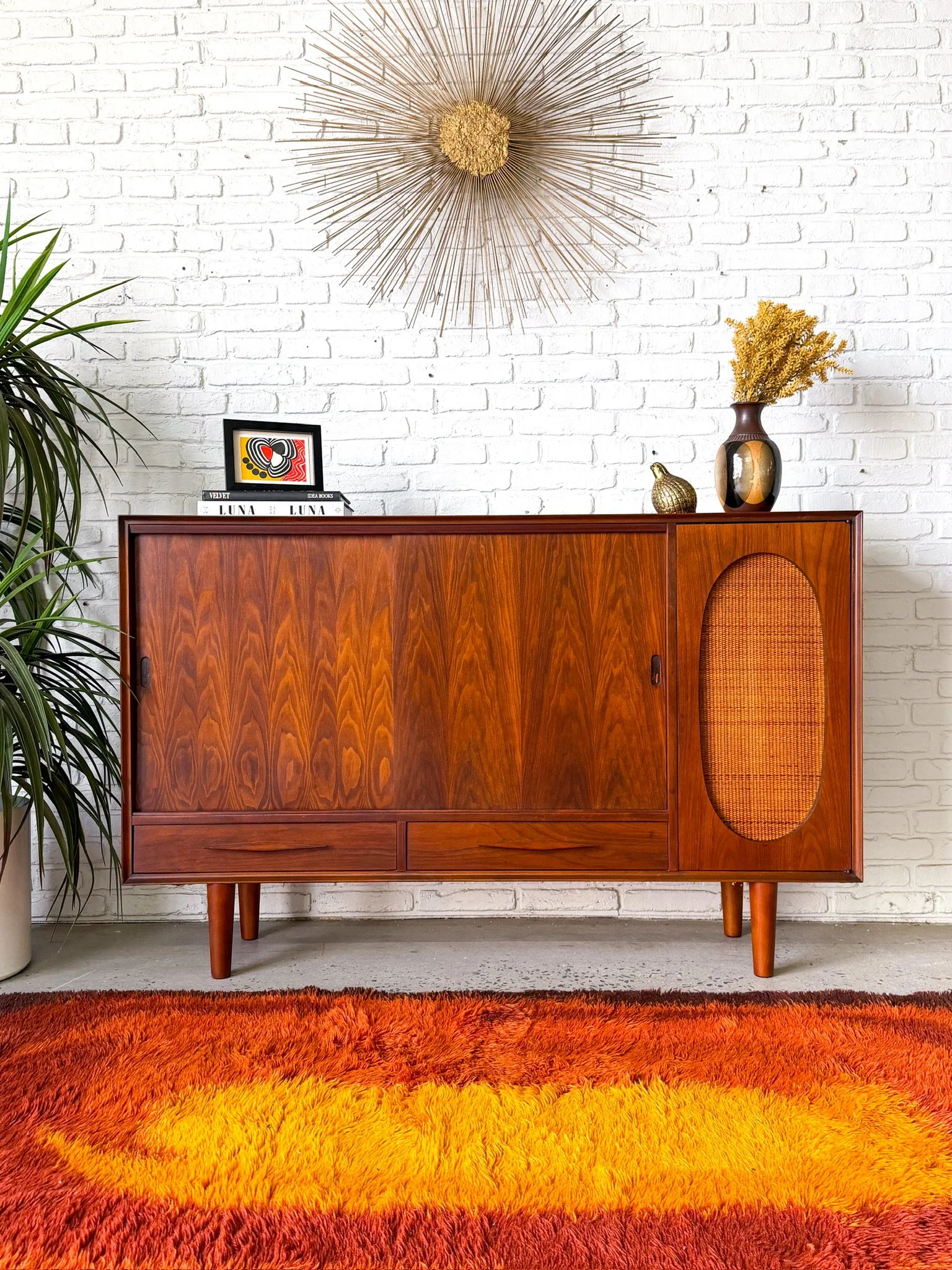 Specialty Woodcraft Walnut Bookcase Sideboard3.jpg