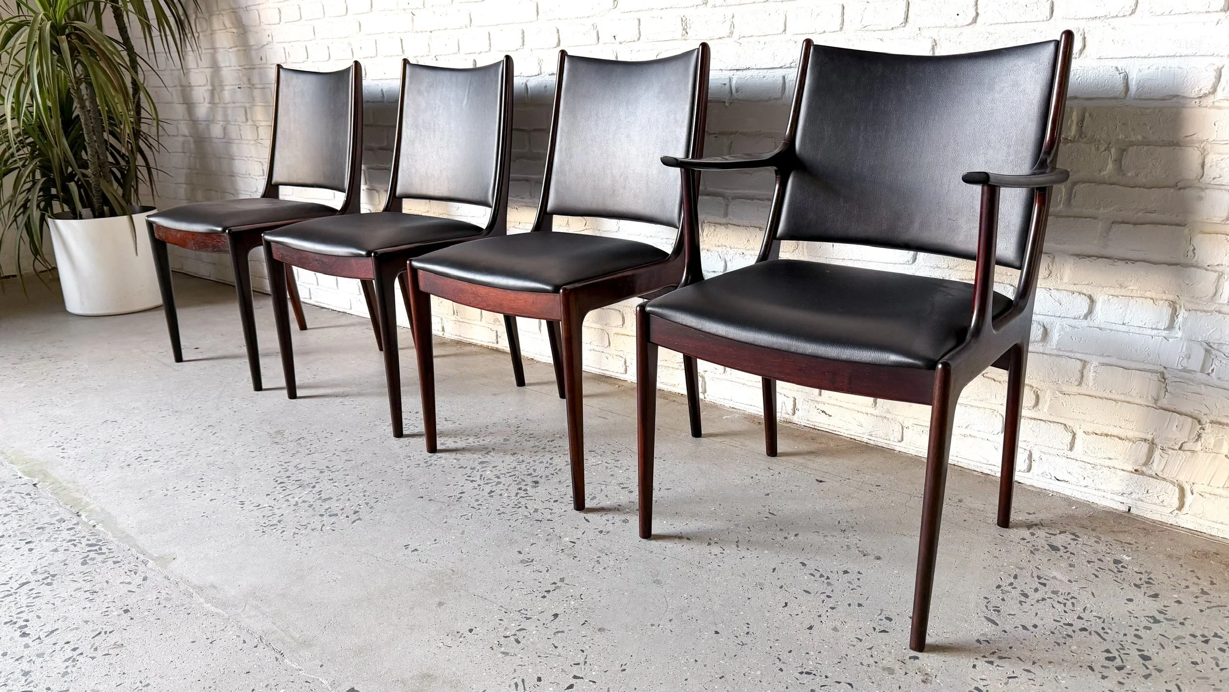 Johannes Andersen Danish Rosewood Dining Chairs2.jpg