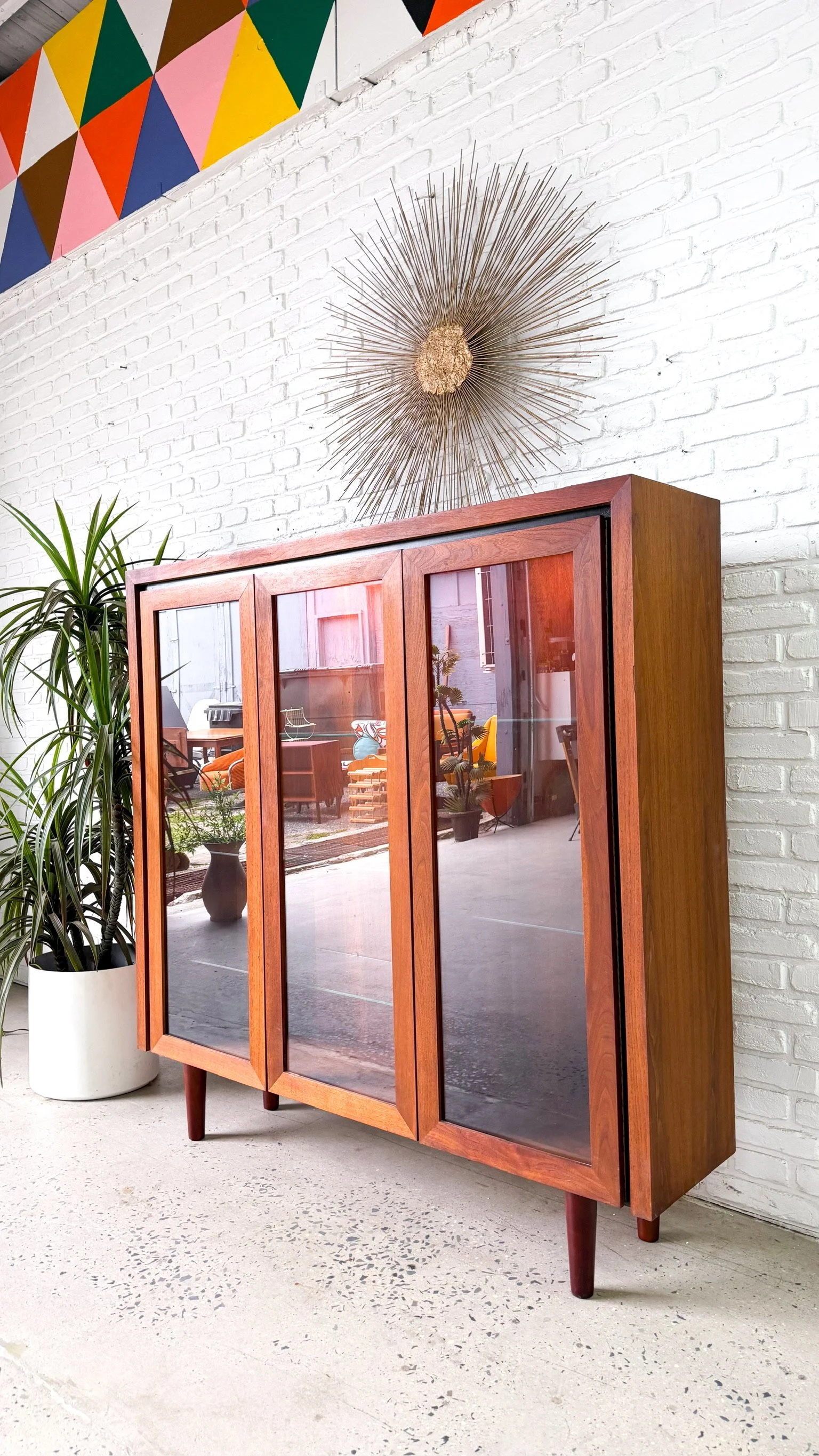Arthur Umanoff for Dillingham Walnut Curio Cabinet2.jpg