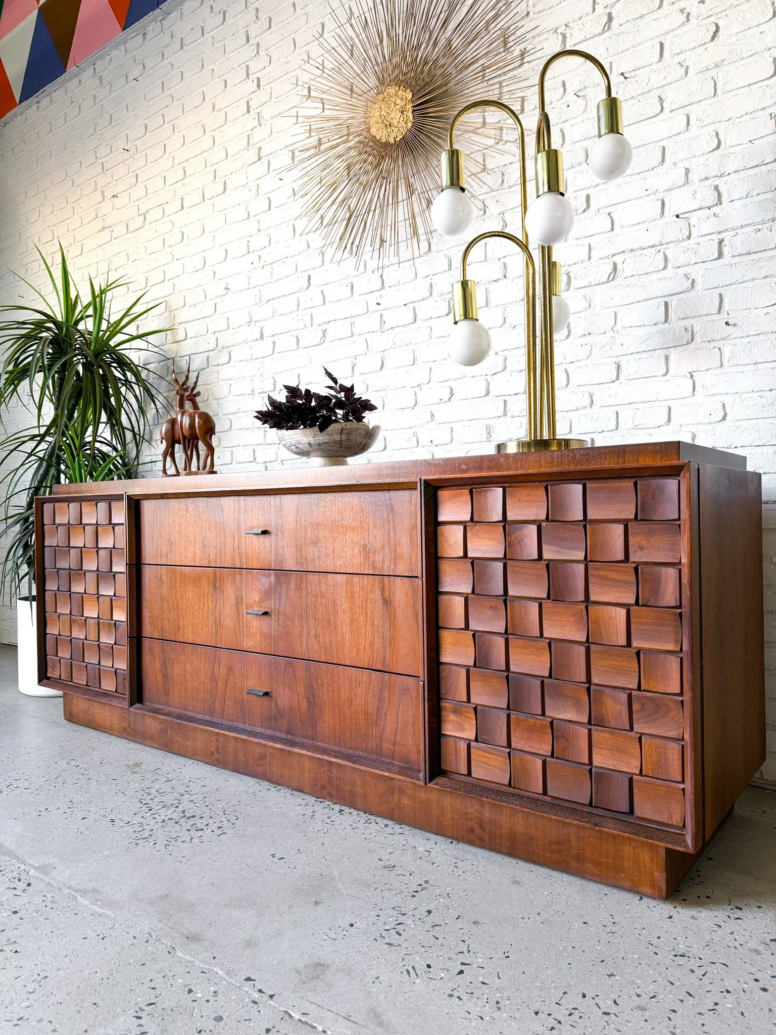 1960s Brutalist Walnut Lowboy Dresser by Tobago Canada7.jpg