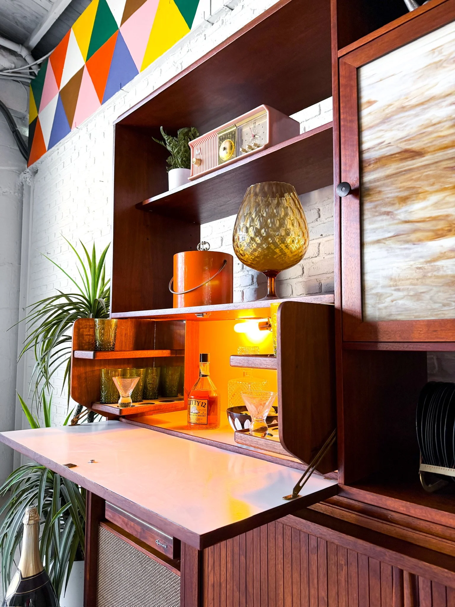 1960s two-piece oiled walnut stereo console media unit10.jpg