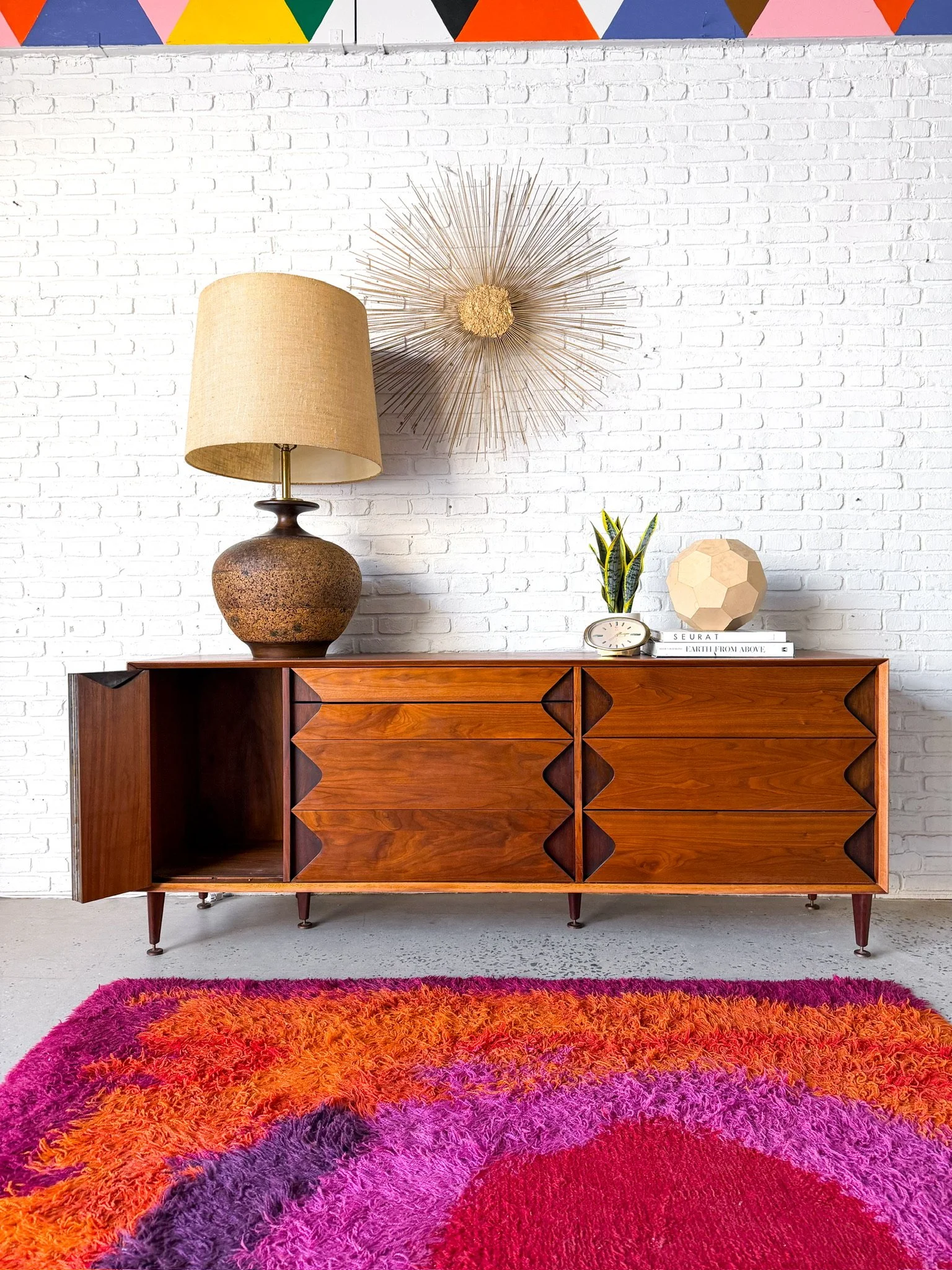 Rare Mid-Century Grosfeld House Walnut Credenza- refinished!14.jpg