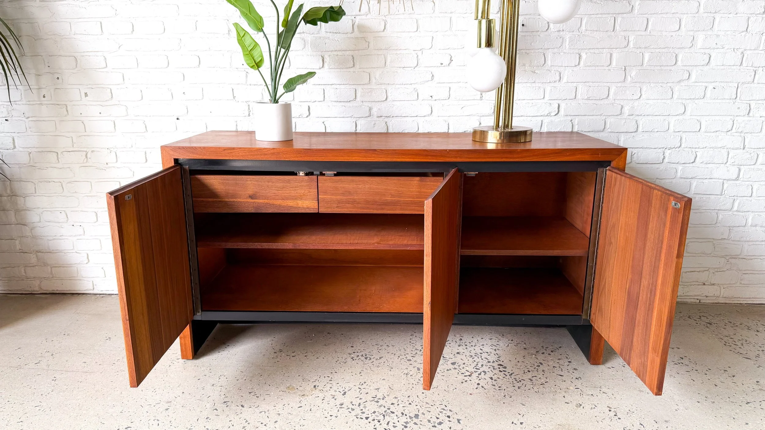 Designer Arthur Umanoff for Dillingham Walnut Credenza8.jpg