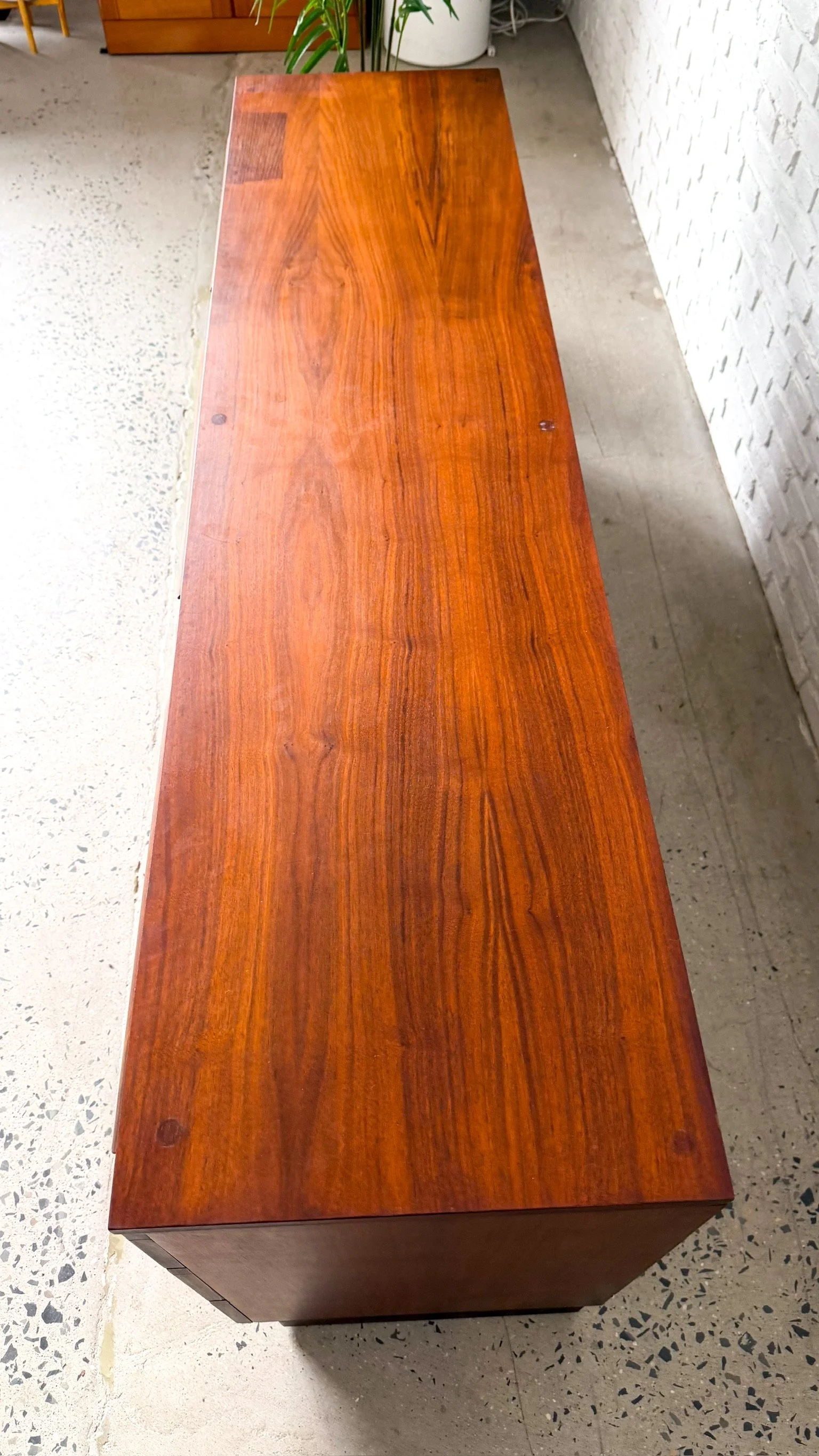 Mid Century Lowboy Dresser in Walnut and Rosewood6.jpg