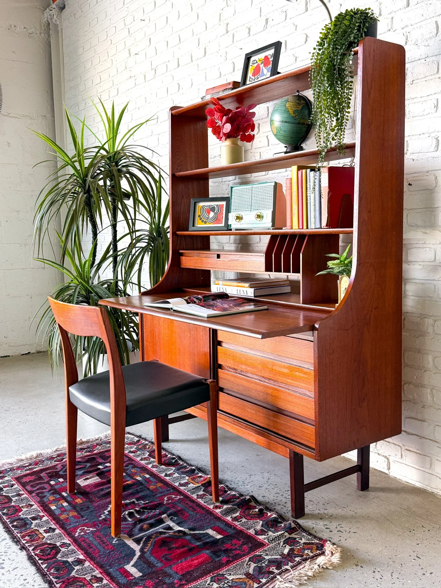 Danish Modern Teak Secretary Desk circa 1960s5.jpg