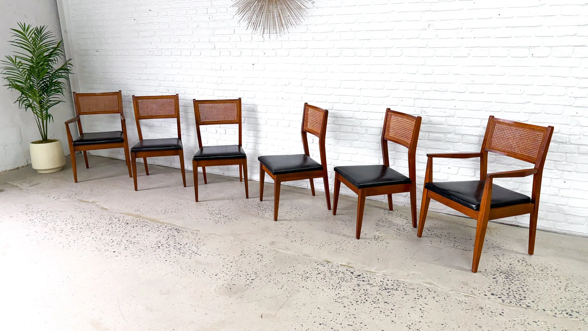 Walnut Caned Back Mid Century Dining Chairs4.jpg