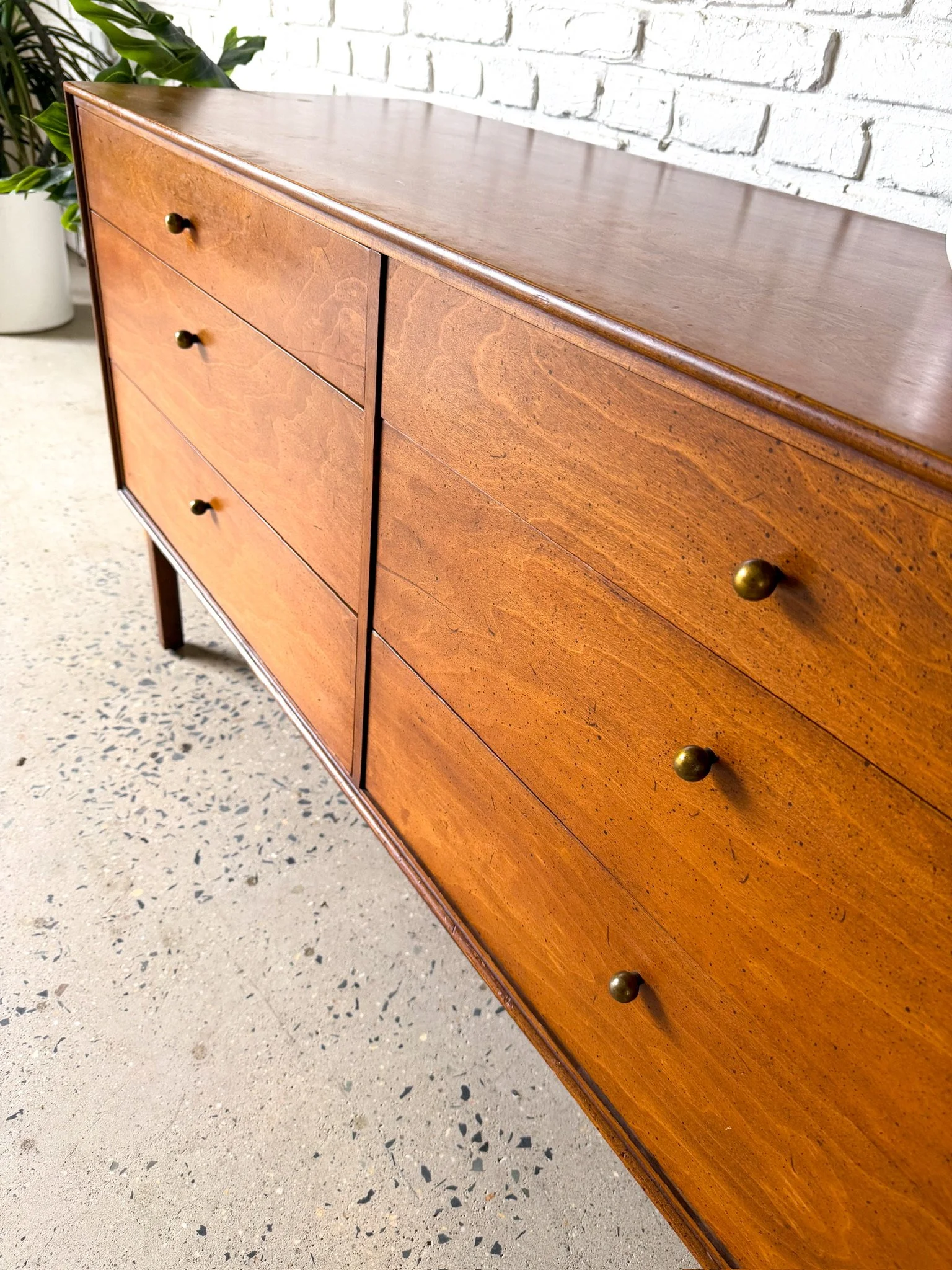 Mid Century 6 Drawer Low Dresser5.jpg