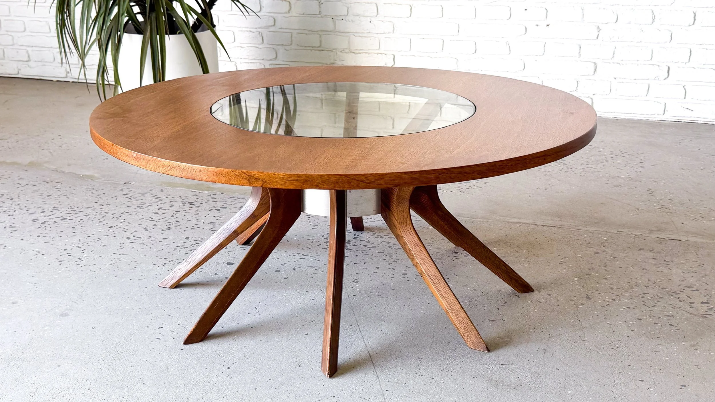 Broyhill Brasilia Cathedral Coffee Table with Rare Bowl6.jpg