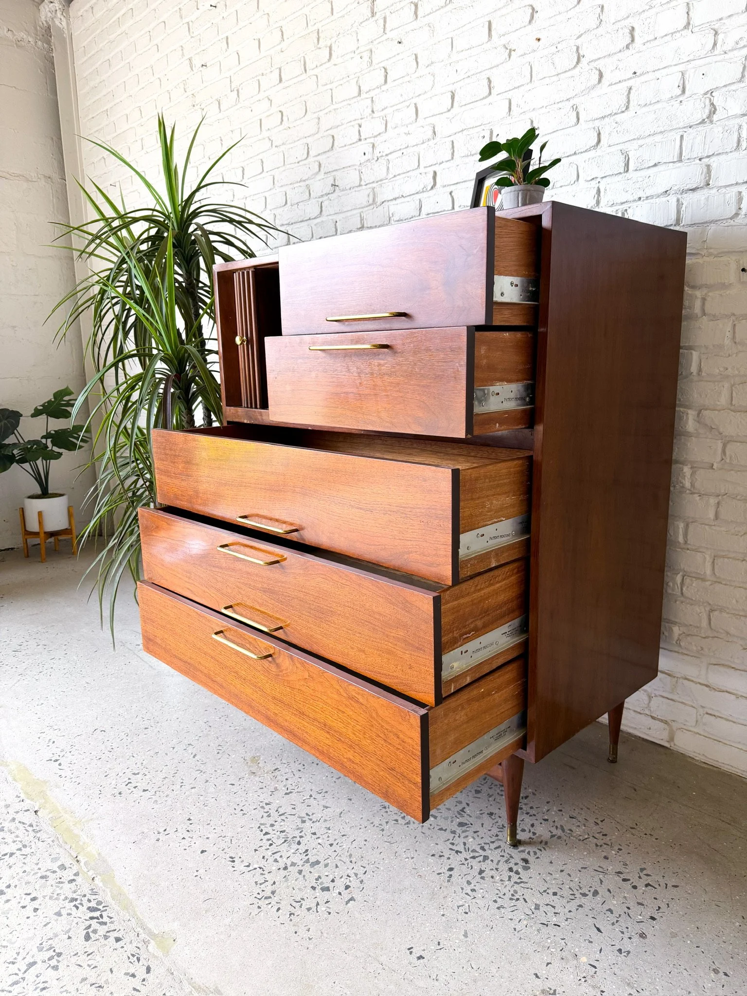 Walnut Highboy Dresser Mid Century Modern7.jpg