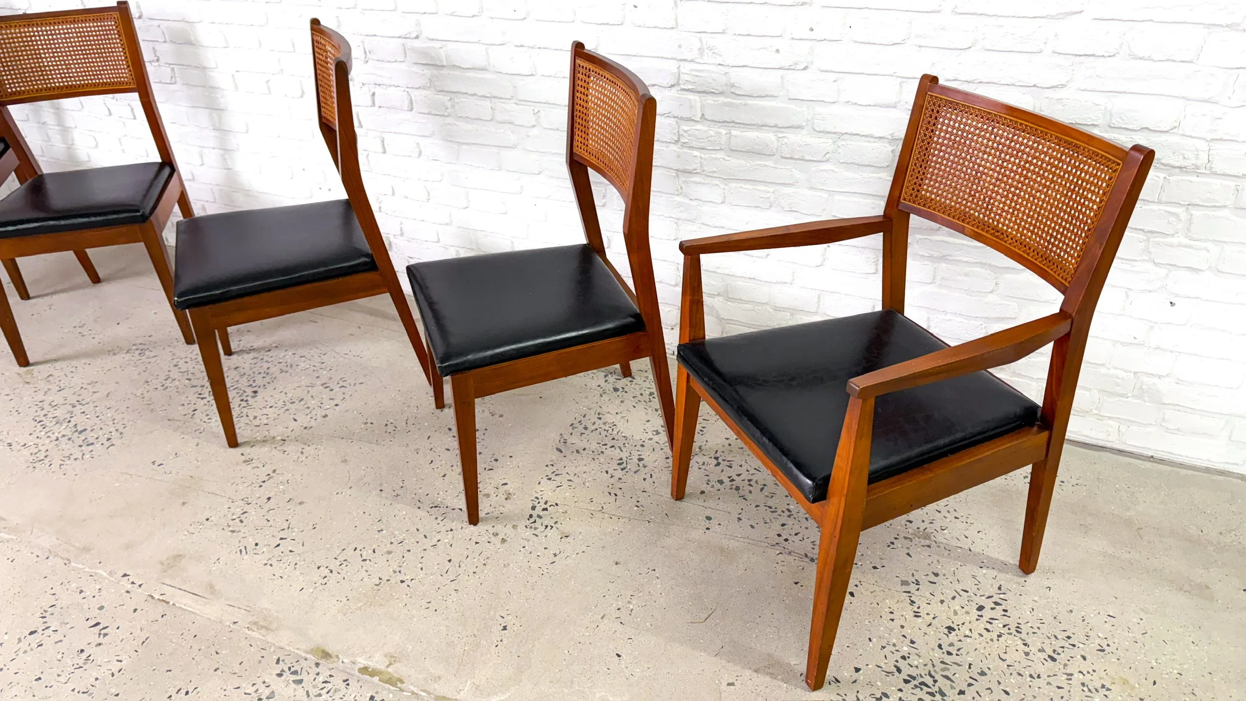 Walnut Caned Back Mid Century Dining Chairs5.jpg