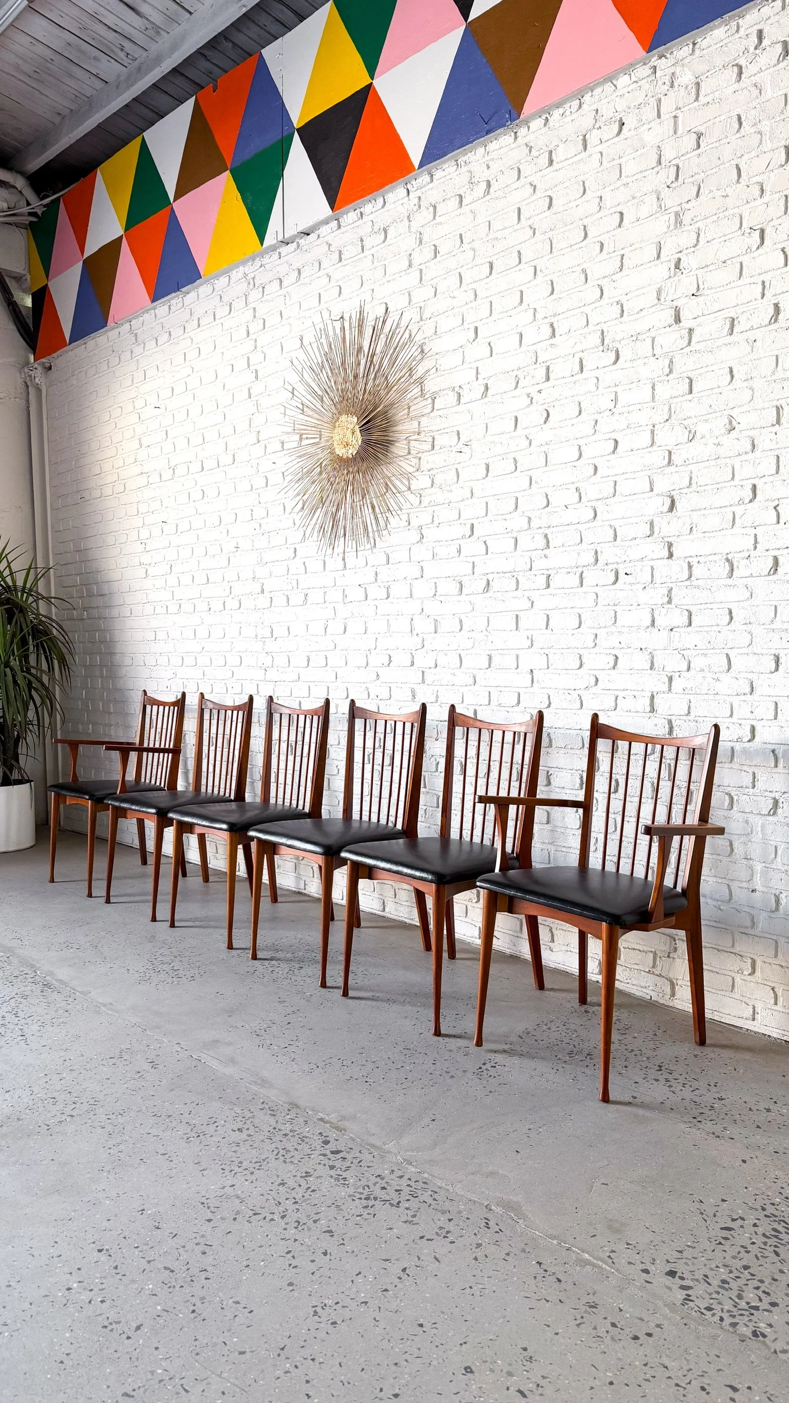 Mid Century Modern Walnut Dining Chairs with Spindle Backs4.jpg