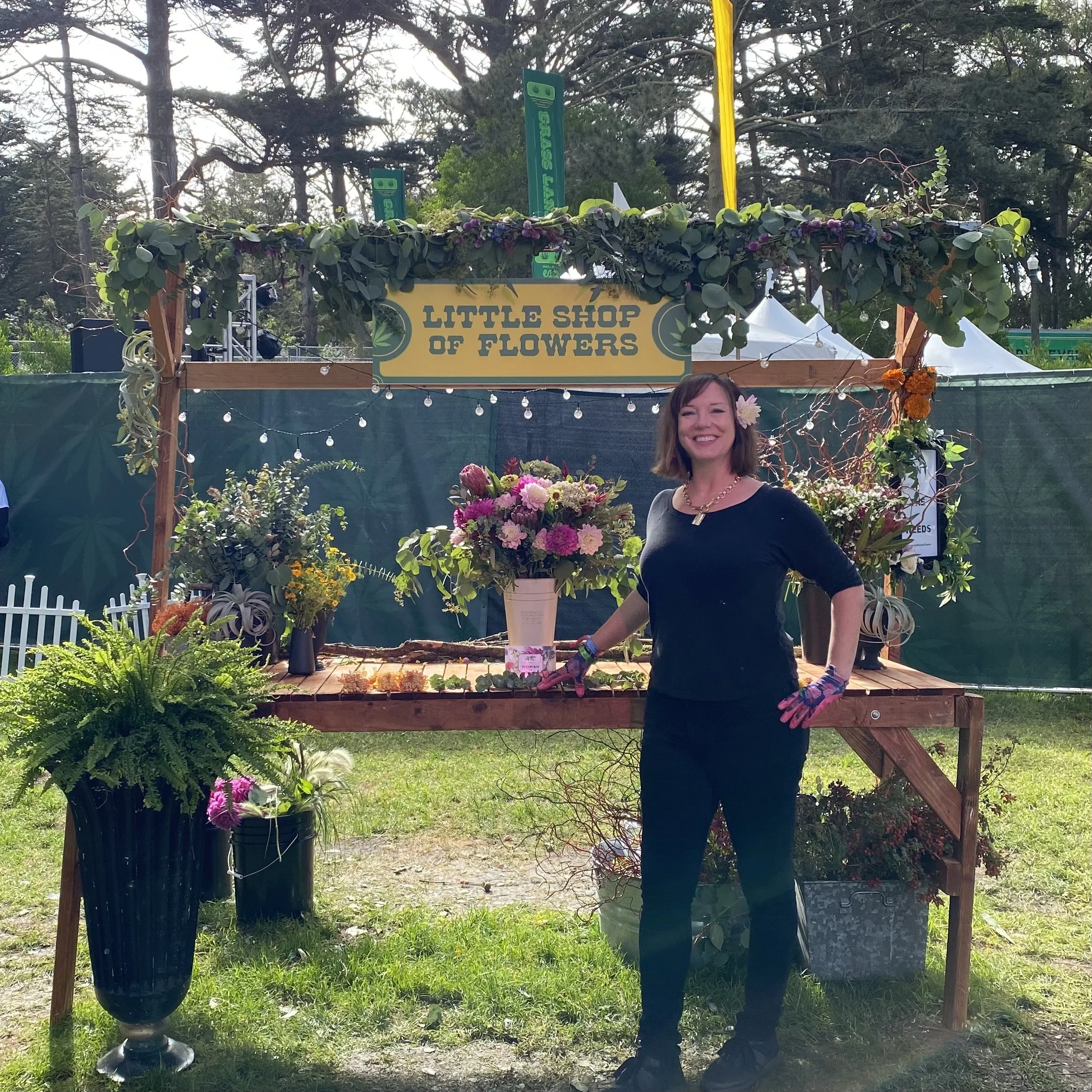 Rosemary Pepper of American Woman Flowers at Grass Lands Outside Lands San Francisco