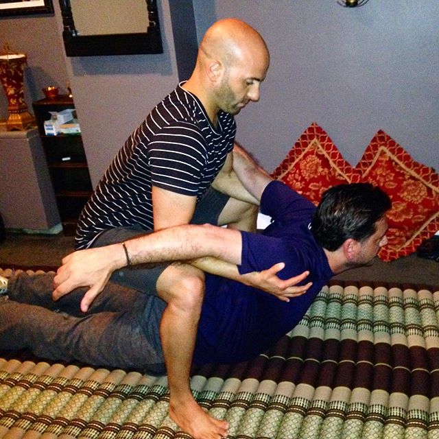 Four years ago today, I had my practice at Satori Holistic on the Upper East Side. Google photos just sent me this photo. Back then, I was still practicing a little bit of Thai Massage technique from time to time. 
Thai massage is one of the reasons 