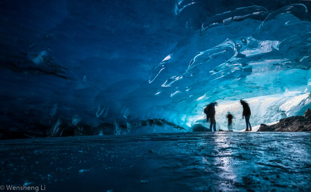 Ice cave near Banff Canada