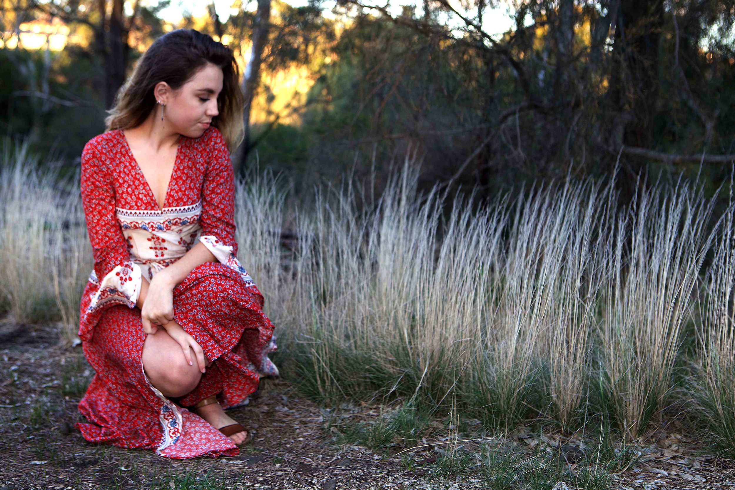 Girl and Grass