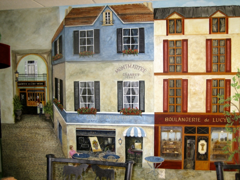 Visiting Paris is easy for these Maryland residents, since it is right in the family room.