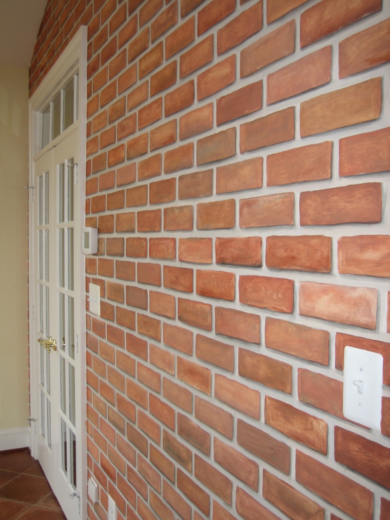 A Wall of Painted Bricks...
