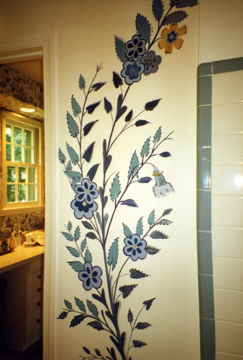 Motifs on Wallpaper in the adjacent room...