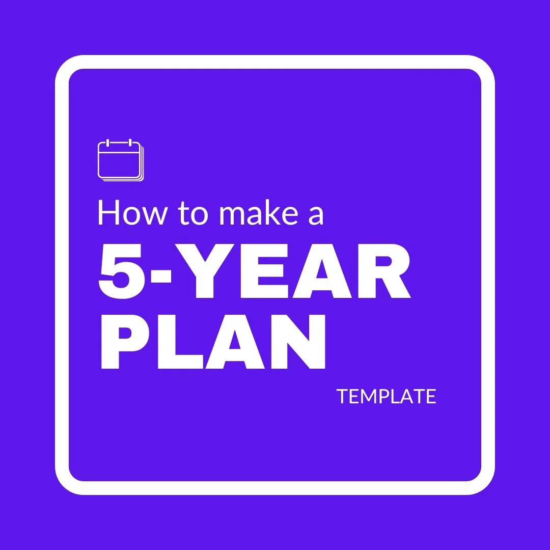 Five Year Plan Template free Erin McGoff