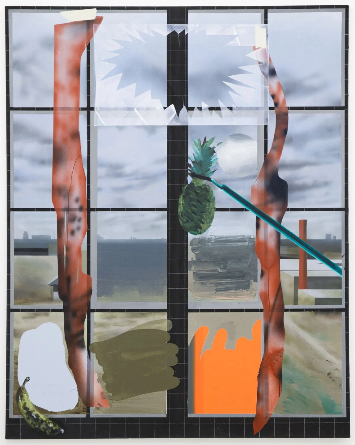 Spring Studio Window with Fruits & Processes, 2023