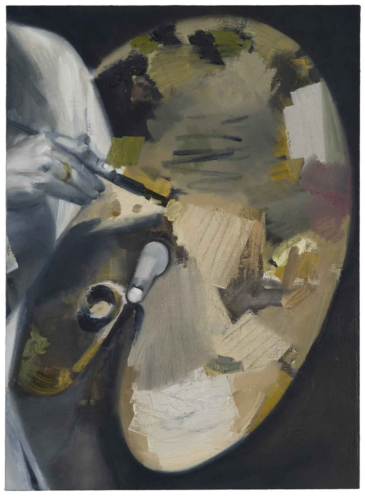 pallette 1
Oil on linen, 30” x 30” 2017