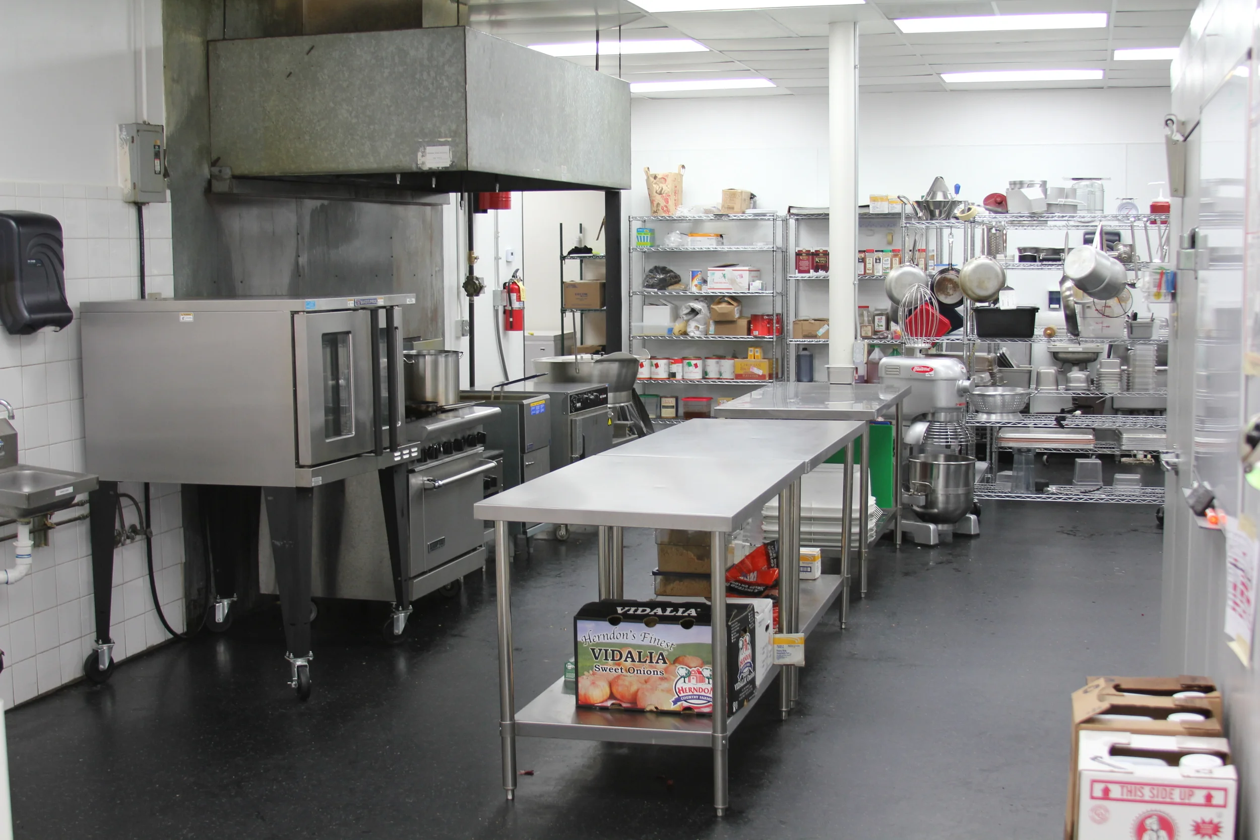 Full Catering Kitchen Our complete commissary kitchen in Smyrna enables us to provide comprehensive catering capabilities in addition to our food truck. If your event calls for a more traditional event style we're happy to work with you to put on an event you and your guests remember. 