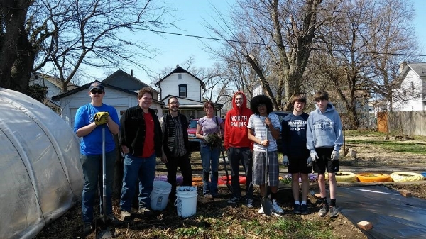 Spring break clean-up crew. 