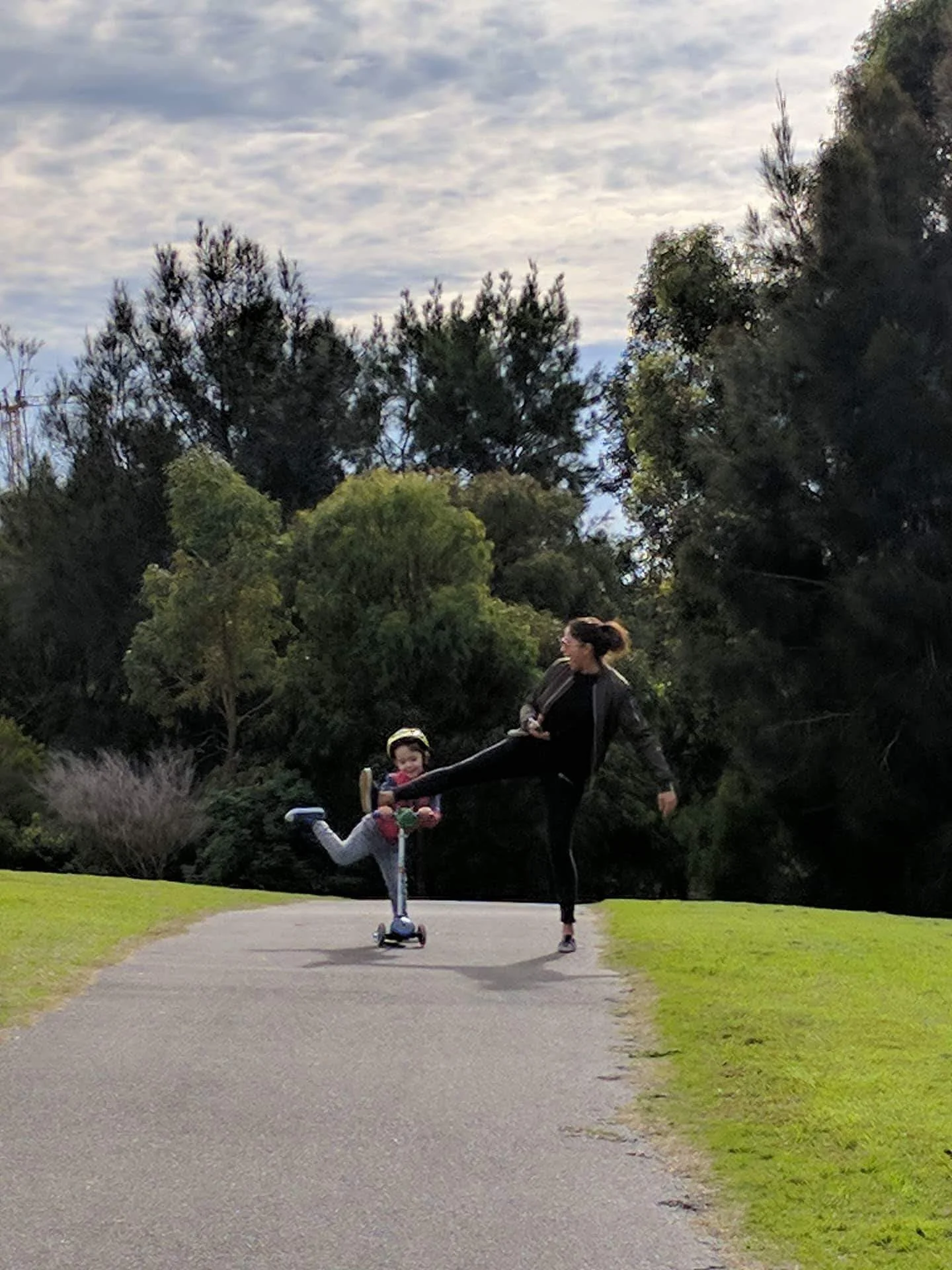 Nadine Finlay and her son.