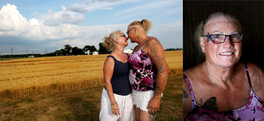  "We're just like other people and the more I can help the trans community be accepted the better," Edie Recker, 67, right, said. She and her wife Karen Niese, 59, were recently married. Edie transitioned at a time when few people were doing so publi
