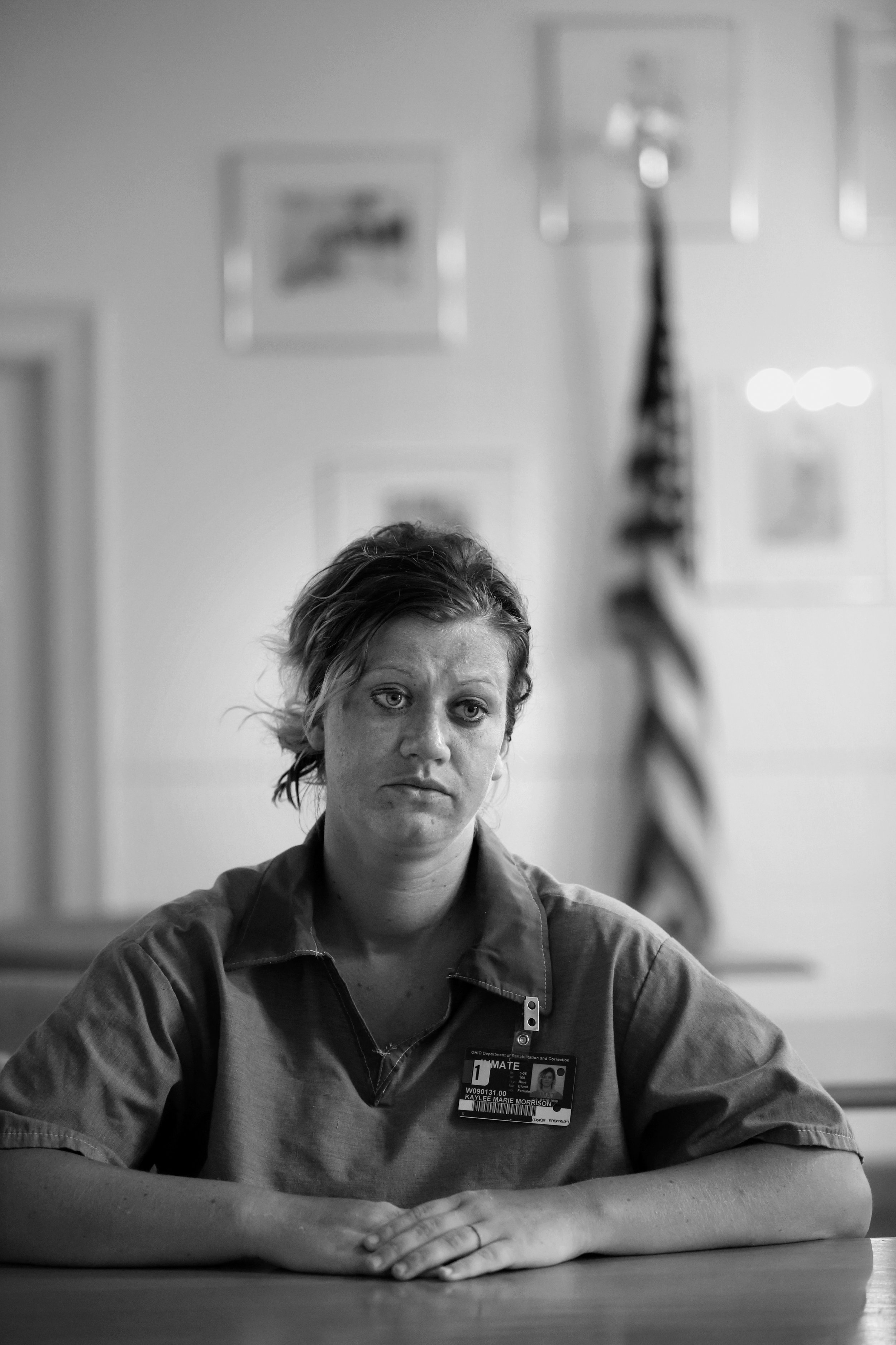  Kaylee Morrison is beginning a four-year-long sentence at the Ohio Reformatory for Women in Marysville, Ohio, pictured on Aug. 25, 2014. Morrison, who is an opioid user, was convicted of tampering with evidence, possession of criminal tools and poss