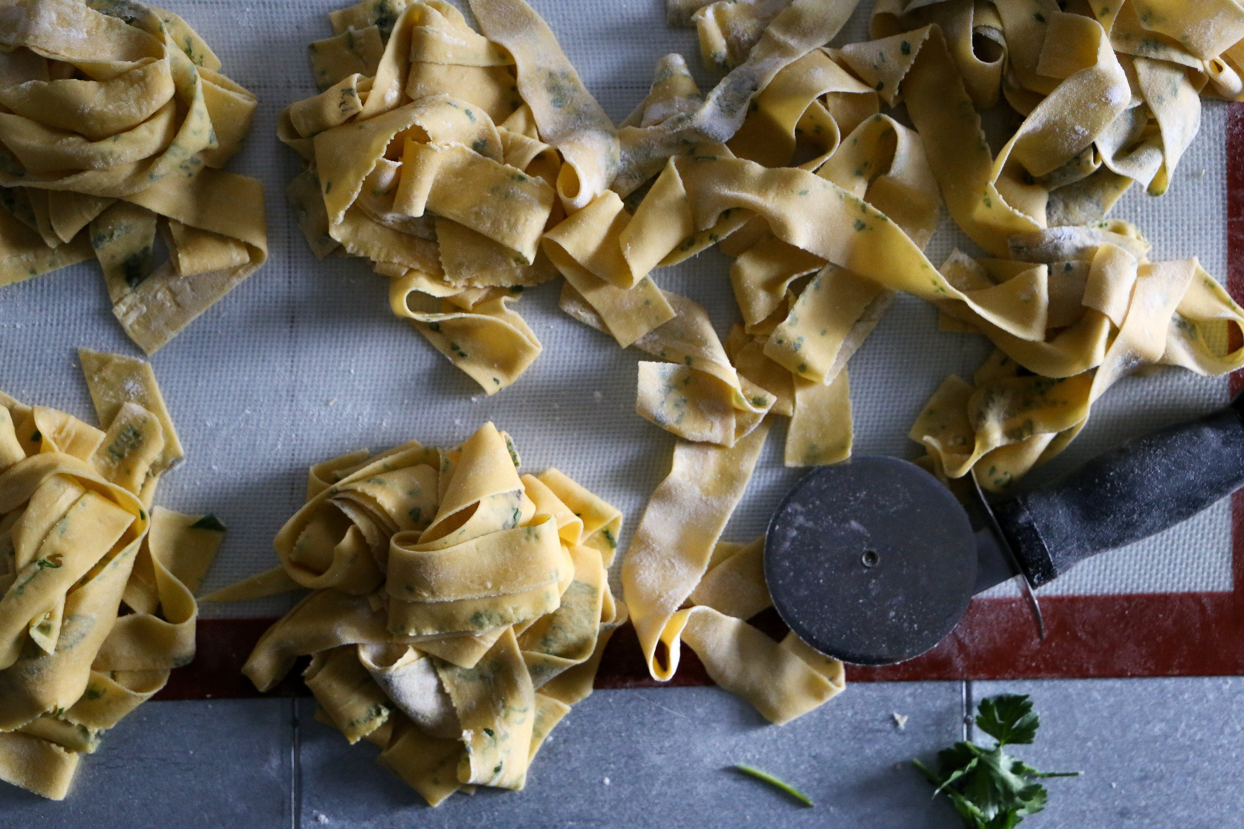 Homemade Pappardelle Pasta and The Mark and the Void — Page & Plate