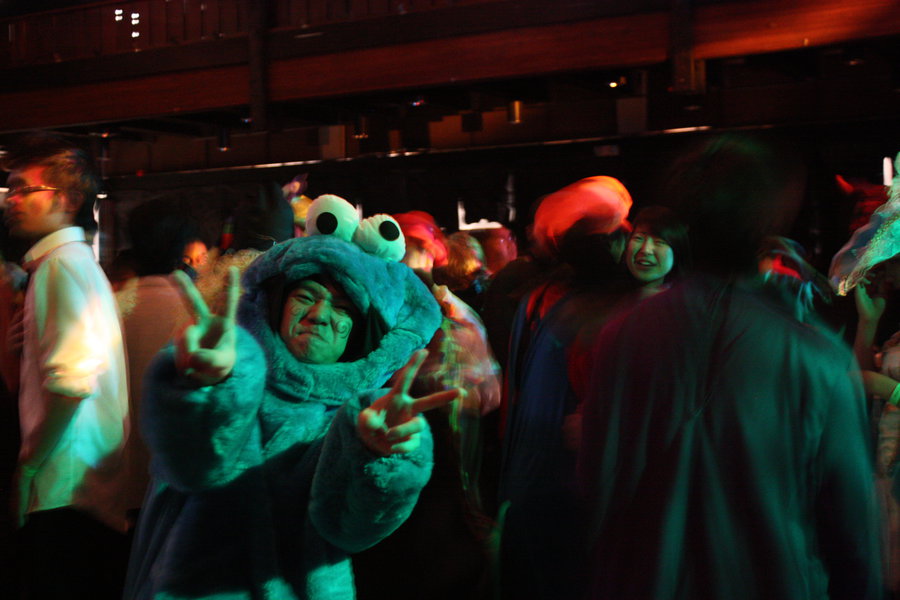"Cookie Monster at Green River Halloween Dance"